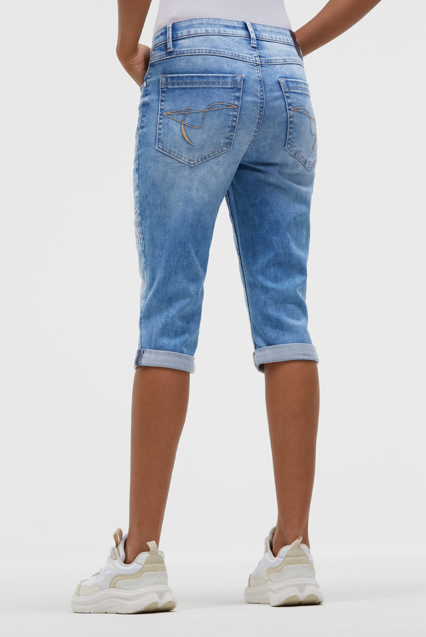 SOCCX Regular-fit-Jeans mit Turn-Up Saum