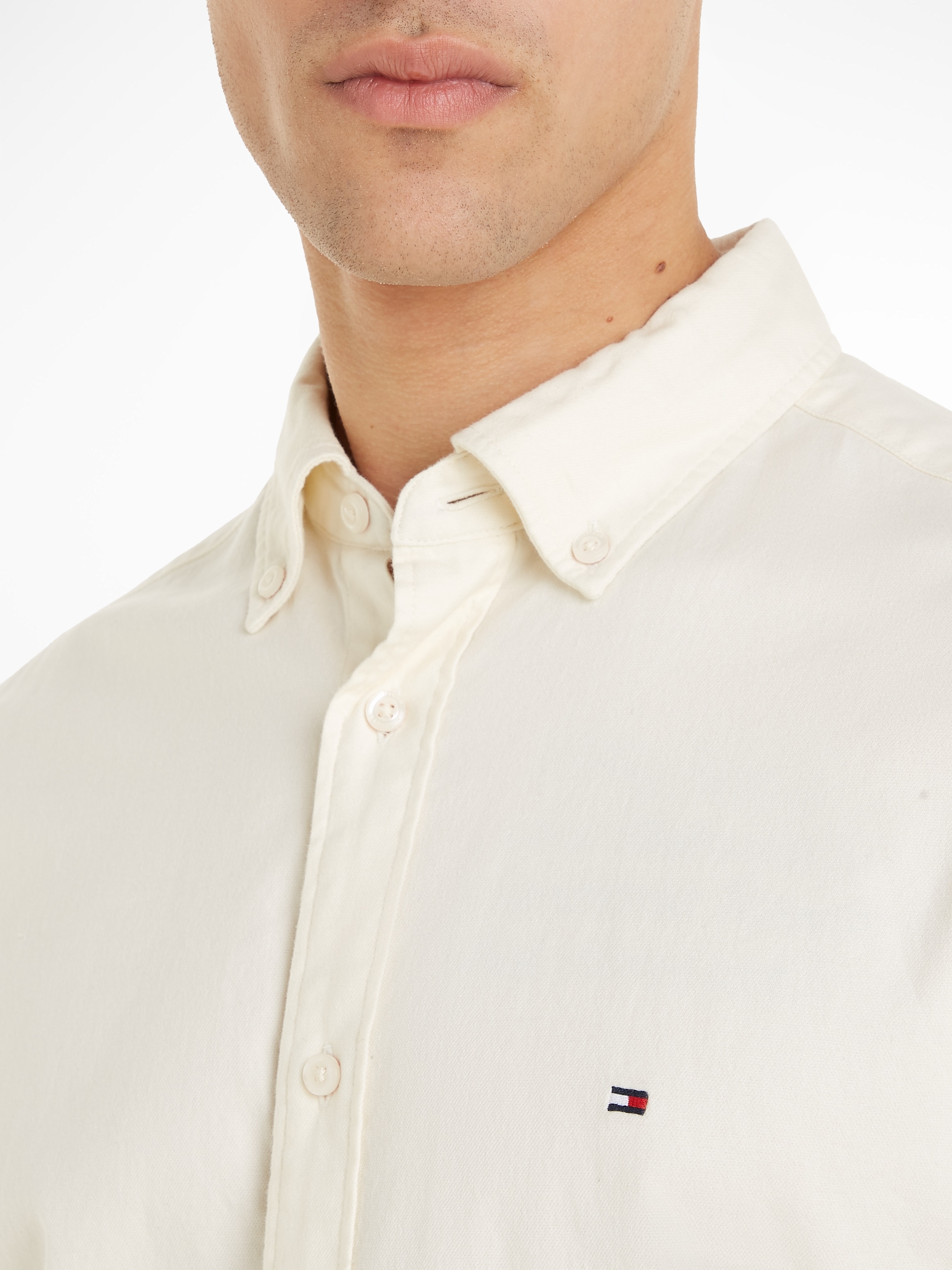 Tommy Hilfiger Langarmhemd »FLEX BRUSHED TWILL RF SHIRT«