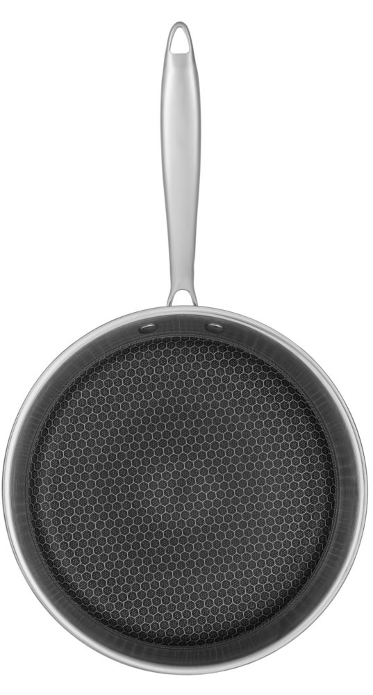 RESTO Kitchenware Bratpfanne »Achird Pfanne aus Tri-Ply (Edelstahl + Aluminium + Edelstahl) ofenfest« Edelstahl 18/10 1 Stk. tlg. Die 3-schichtige Basis ermöglicht eine Energieeinsparung von 25%