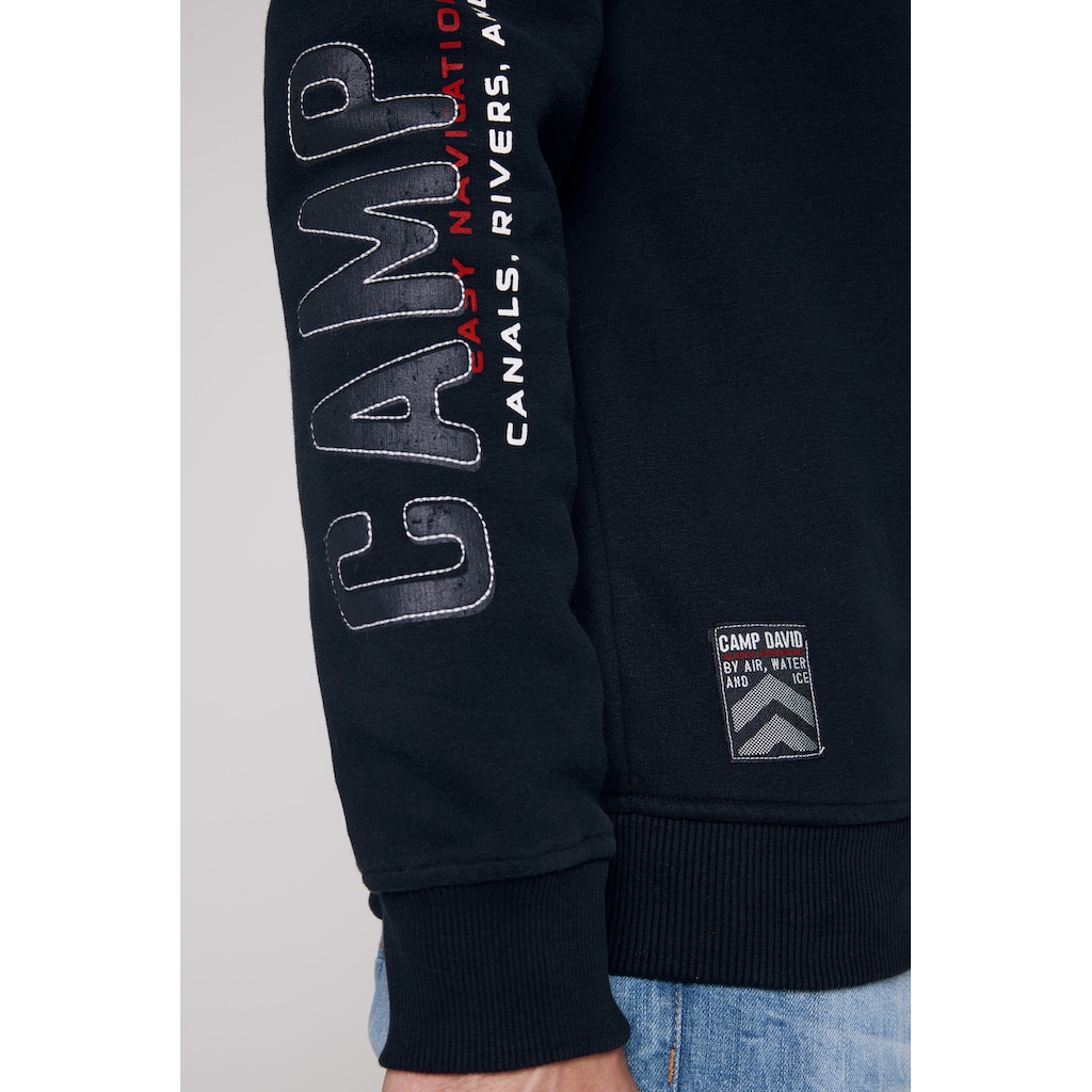 CAMP DAVID Sweatshirt, mit Logo-Artworks