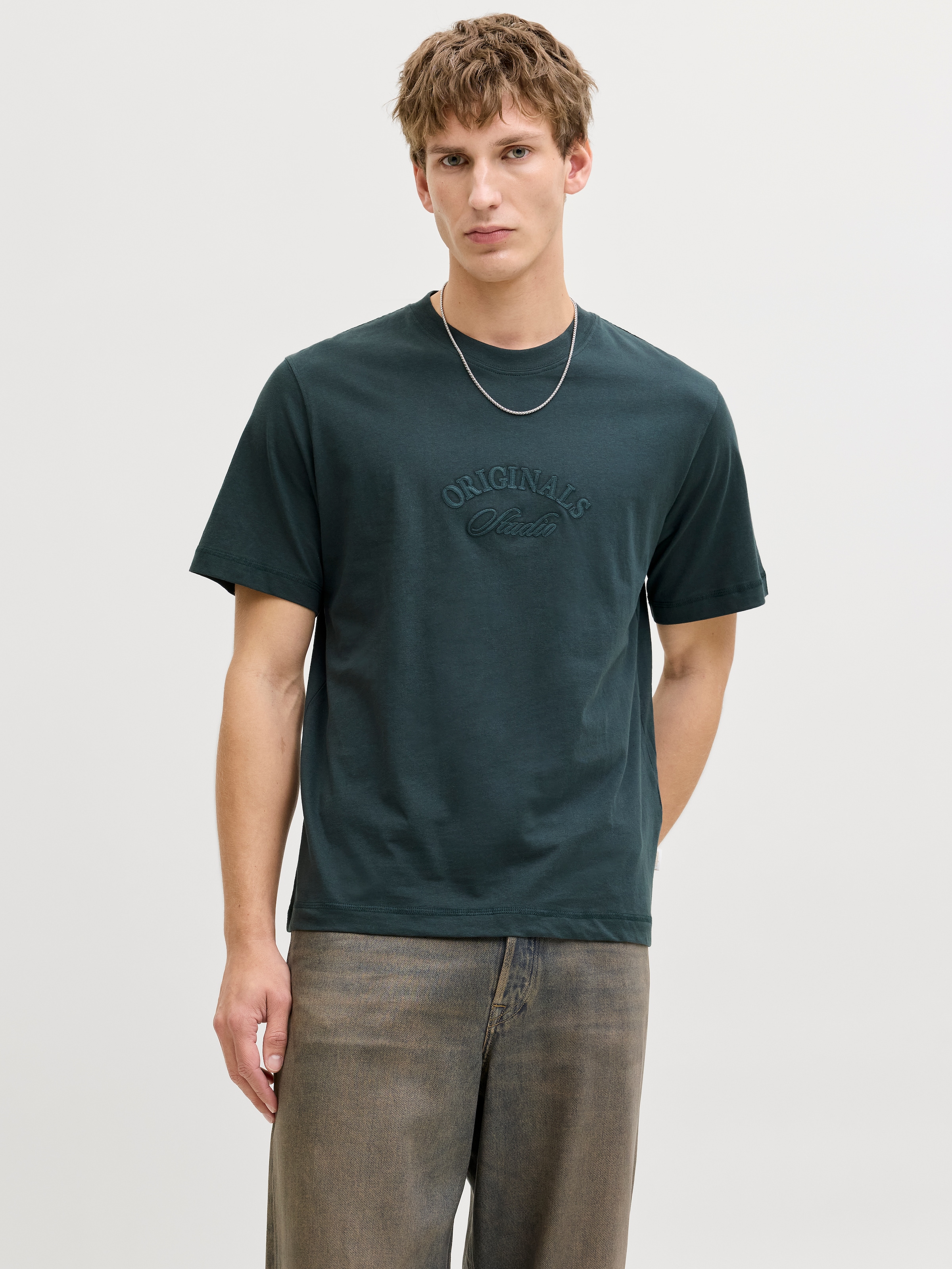 Jack & Jones T-Shirt "JORBLEECKER BRANDING TEE SS CN" günstig online kaufen