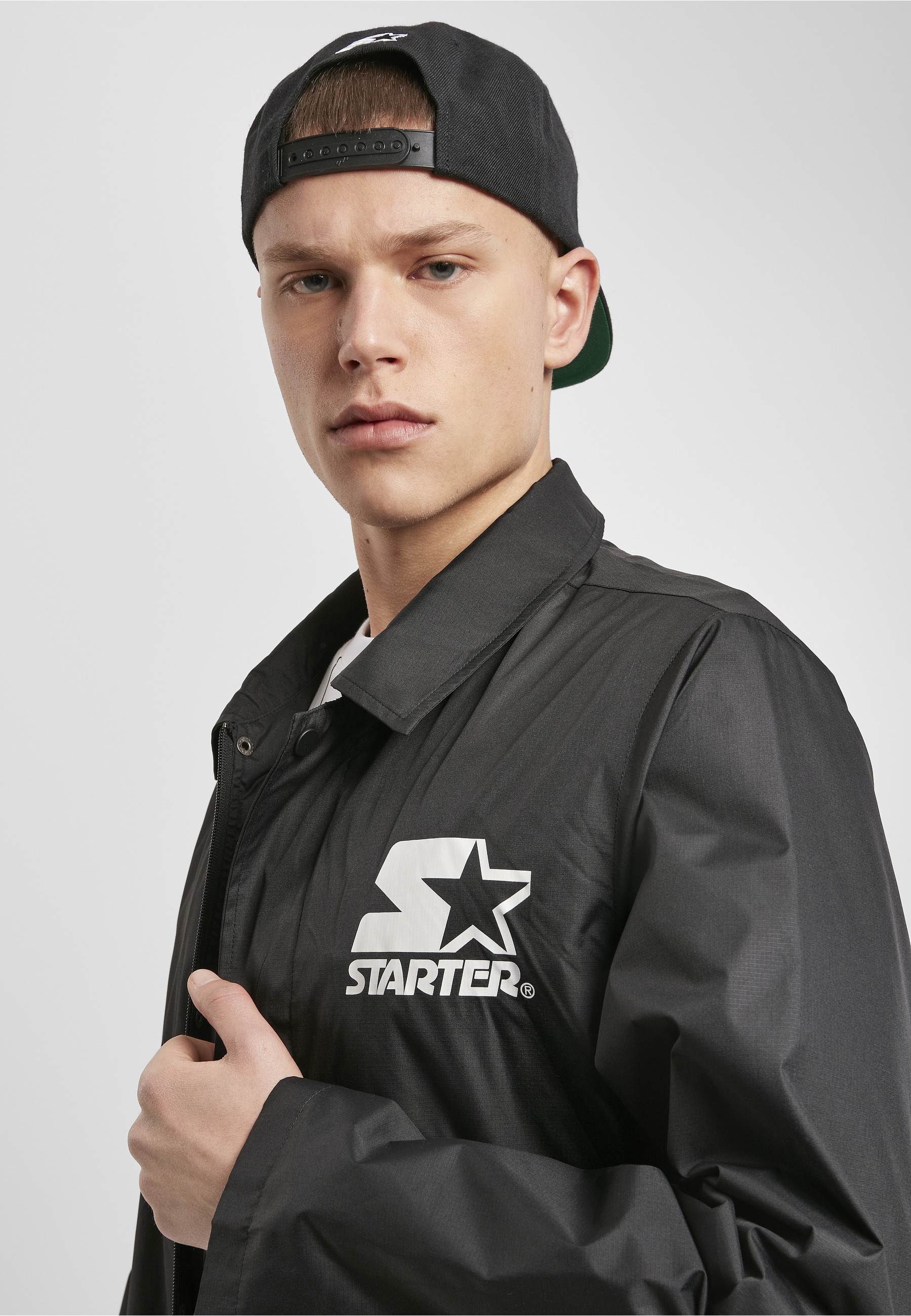 Starter Black Label Allwetterjacke »Starter Black Label Herren Starter Coach Jacket« 1 Stk. tlg. ohne Kapuze