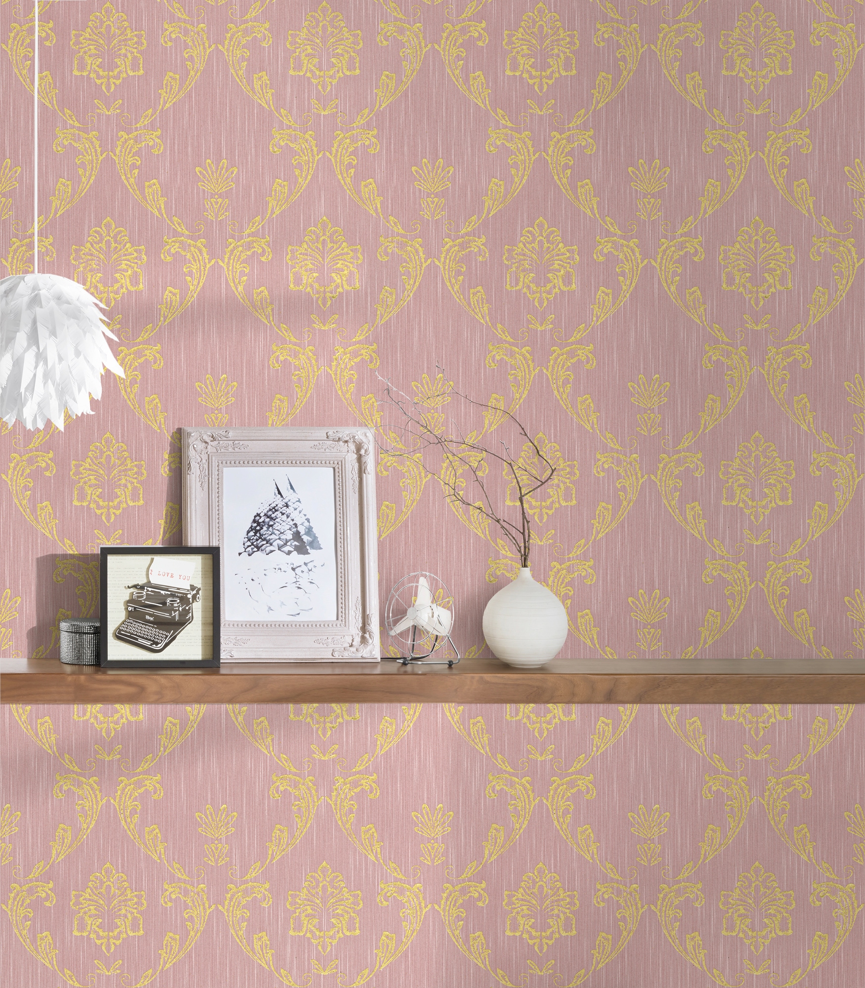 Architects Paper Textiltapete »Metallic Silk«, Barock-matt-glänzend, Ornament Tapete Barock