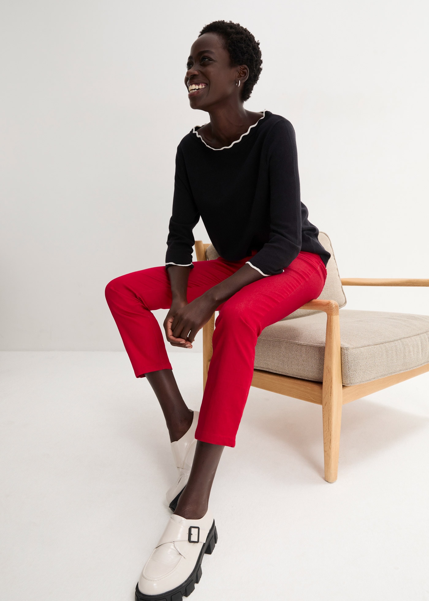 bonprix Stretch-Hose »Stretchhose aus Baumwolle«  Stretchhose aus Baumwolle