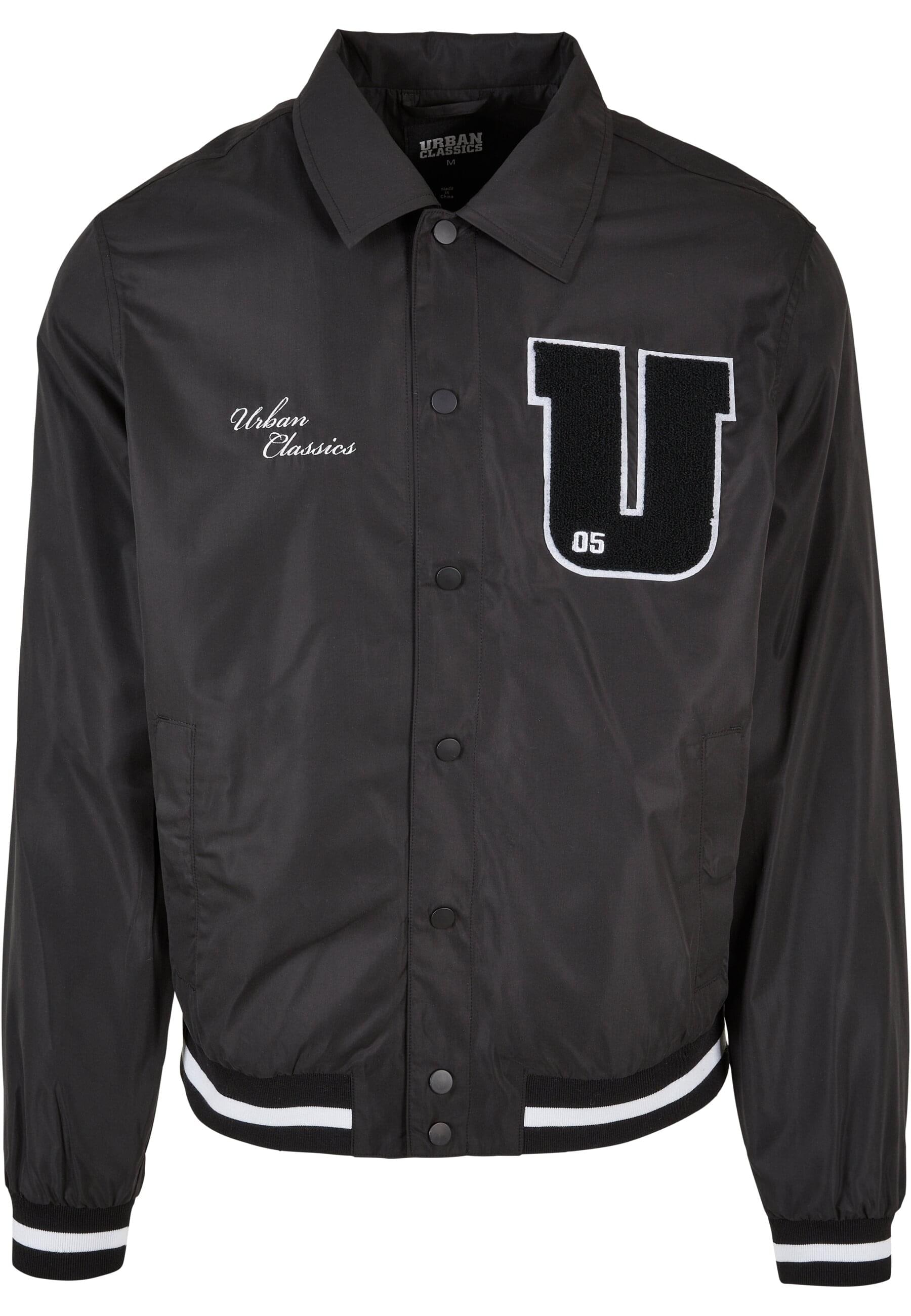 URBAN CLASSICS Collegejacke "Urban Classics Herren Sports College Jacket", (1 St.), ohne Kapuze