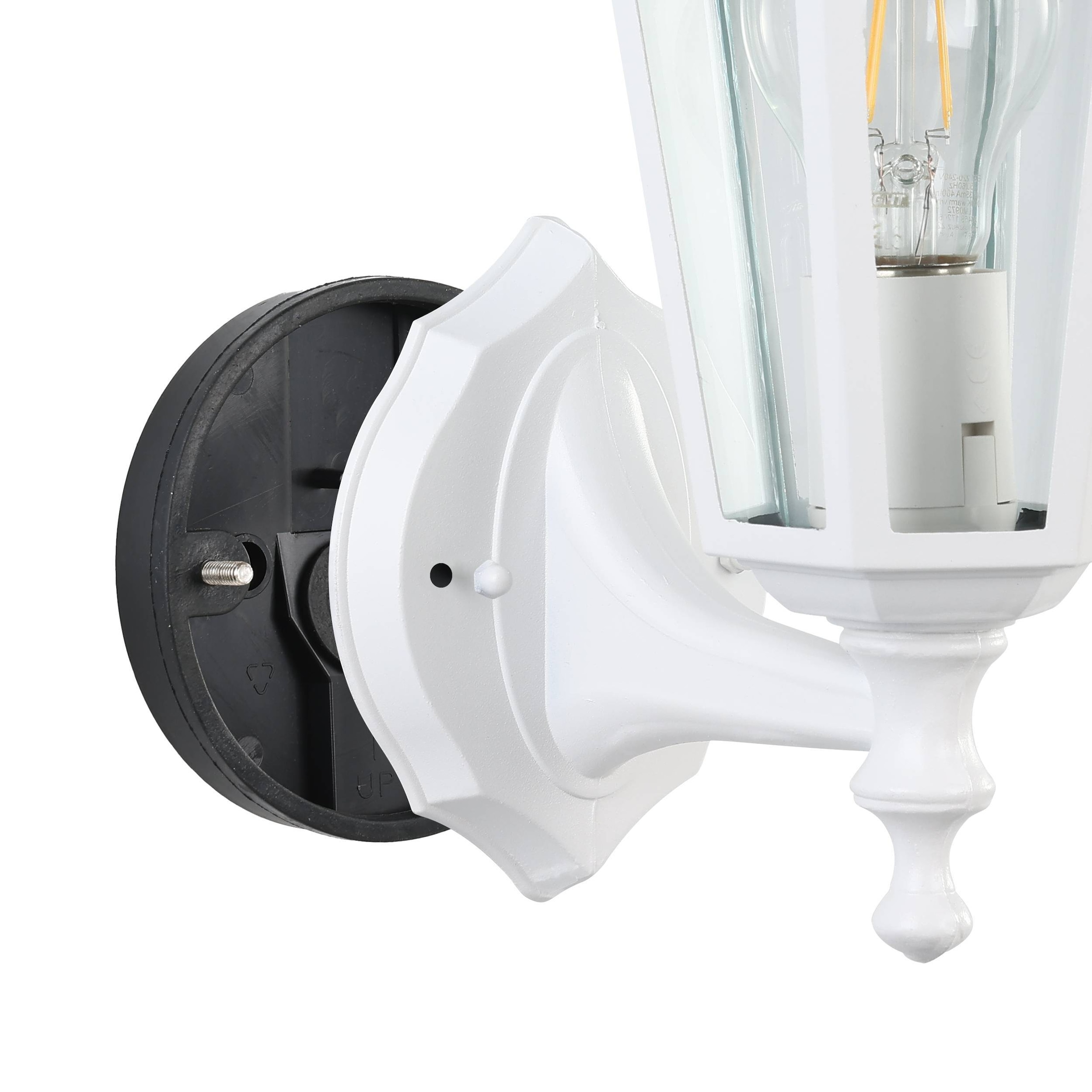 EGLO LED Wandleuchte »LATERNA 5 L16,5 x H32 x AL23 cm, Wandlampe für den Außenbereich«, 1 flammig, Leuchtmittel E27 | ohne Leuchtmittel, Außen-Wandlampe, 1 flammig, aus Aluguss und Glas, E27, IP44