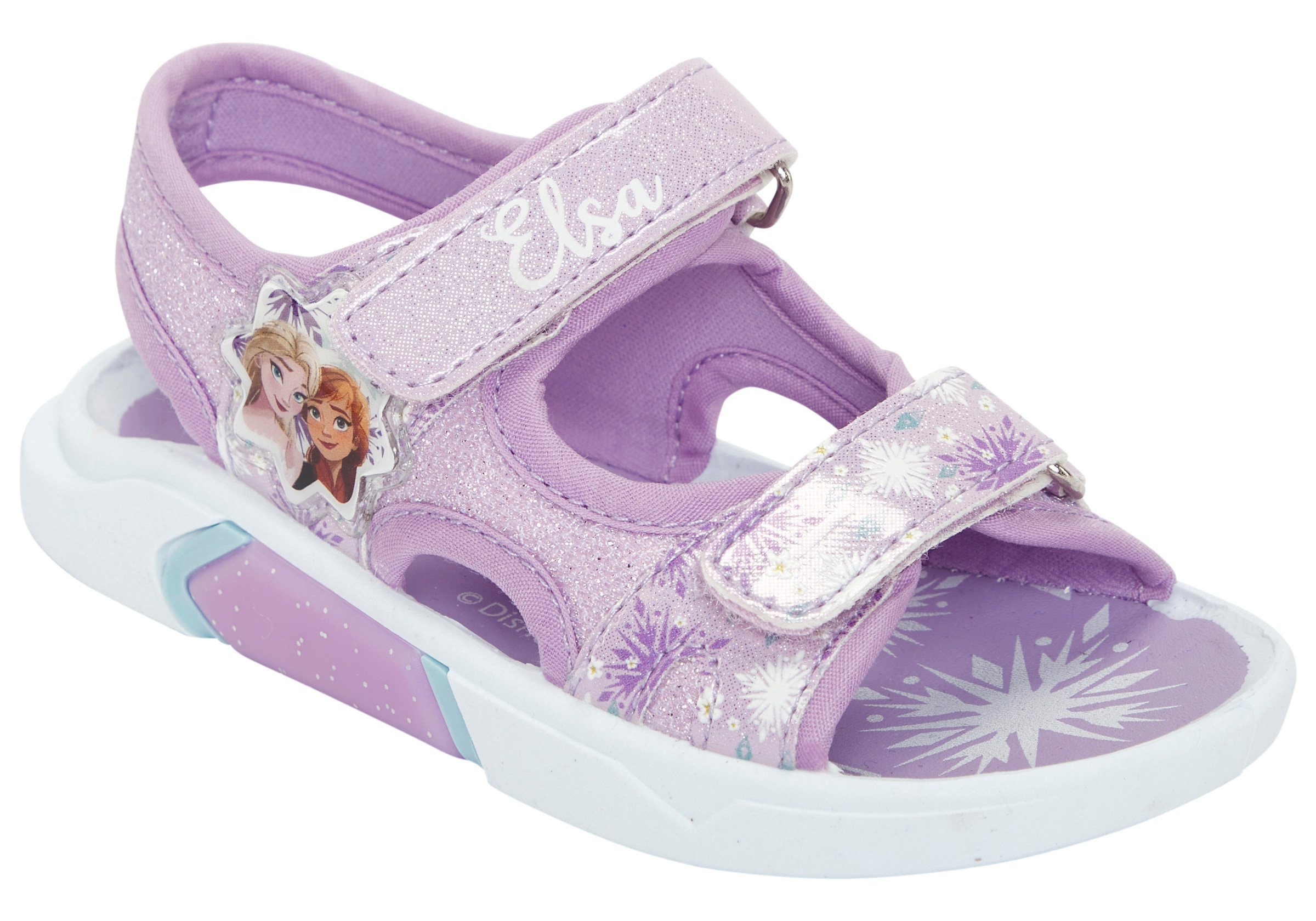 Sandale DISNEY "FROZEN", Mädchen, Gr. 26, lila, Textil, Schuhe Sandale