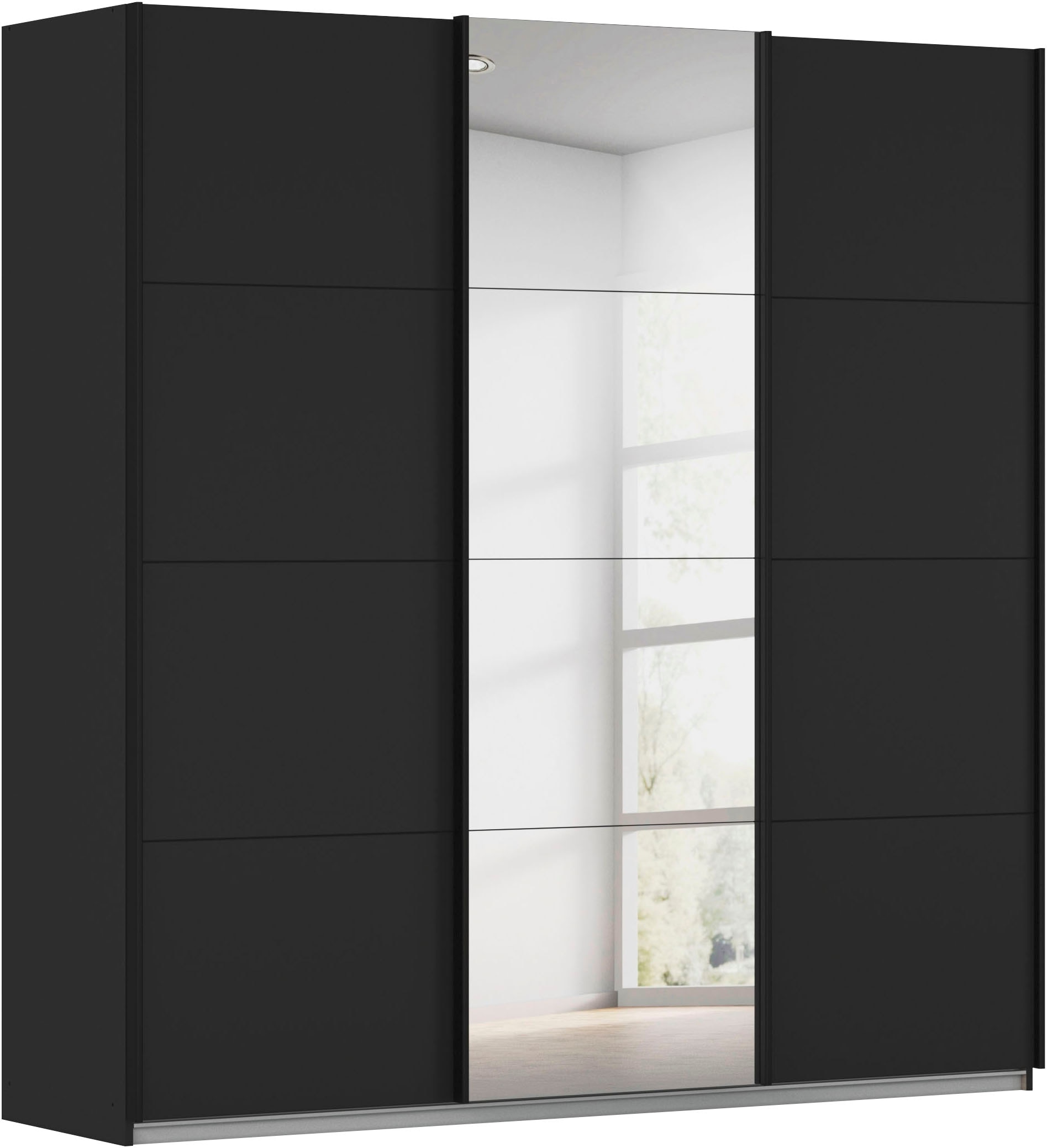 OTTO home Kleiderschrank "Mehrzweckschrank Schwebetürenschrank Mietswohnung Schlafzimmer CORTONA" erhältlich in Breite: 136/181/203/226/271/315/360 cm, Höhe: 210/229 cm, in 3 Ausstattungen BASIC/CLASSIC/PREMIUM (SOFT-CLOSE) MADE IN GERMANY