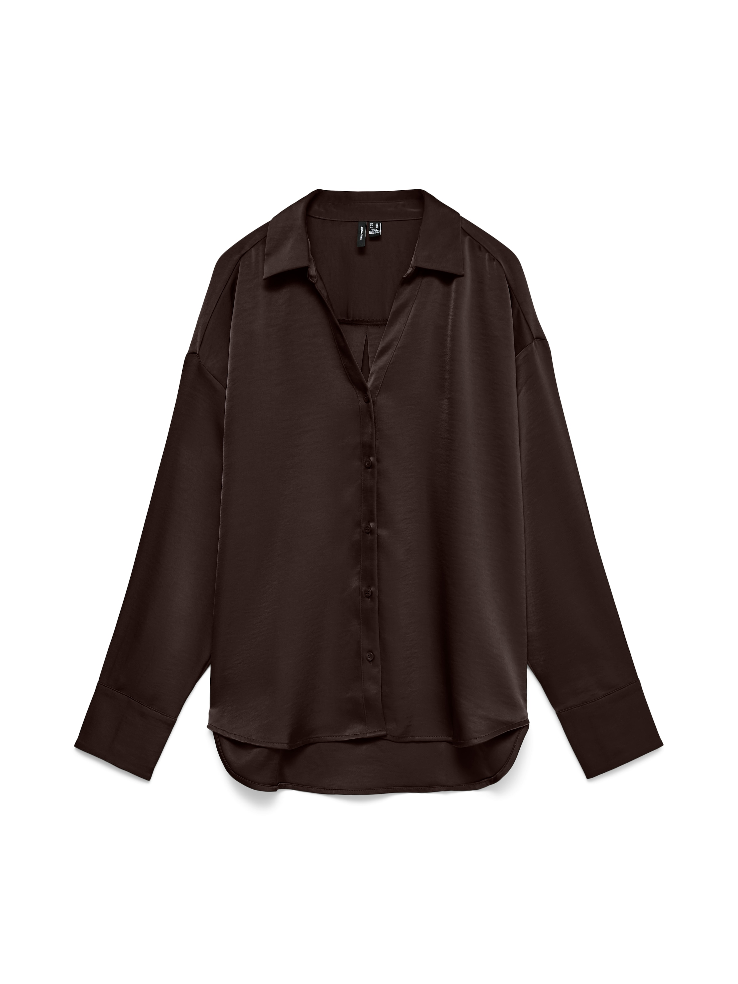 Vero Moda Langarmbluse "VMMIRO LS SHIRT WVN NOOS" Kunstfaser, regular fit