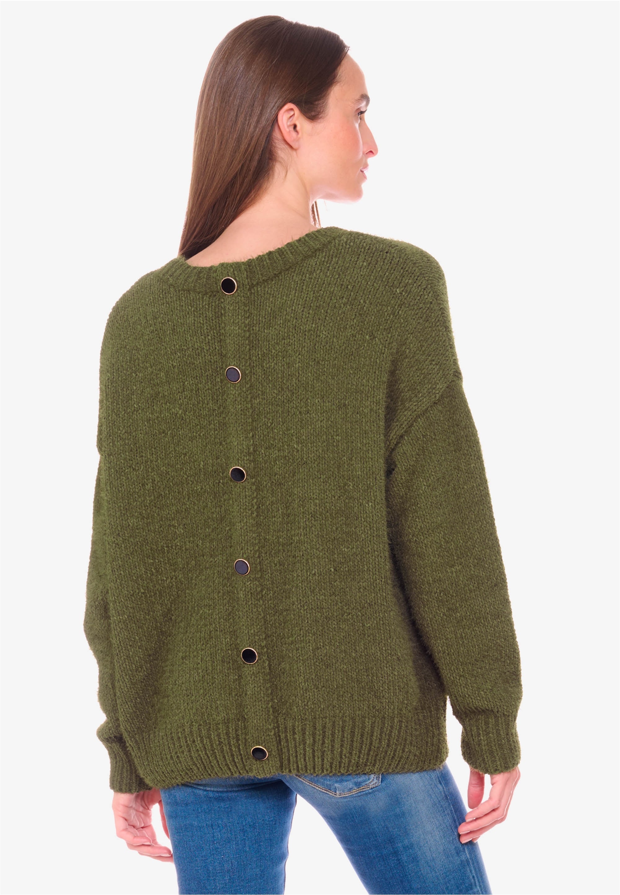 Le Temps Des Cerises Strickpullover »Daisy«, mit modischen Knöpfen