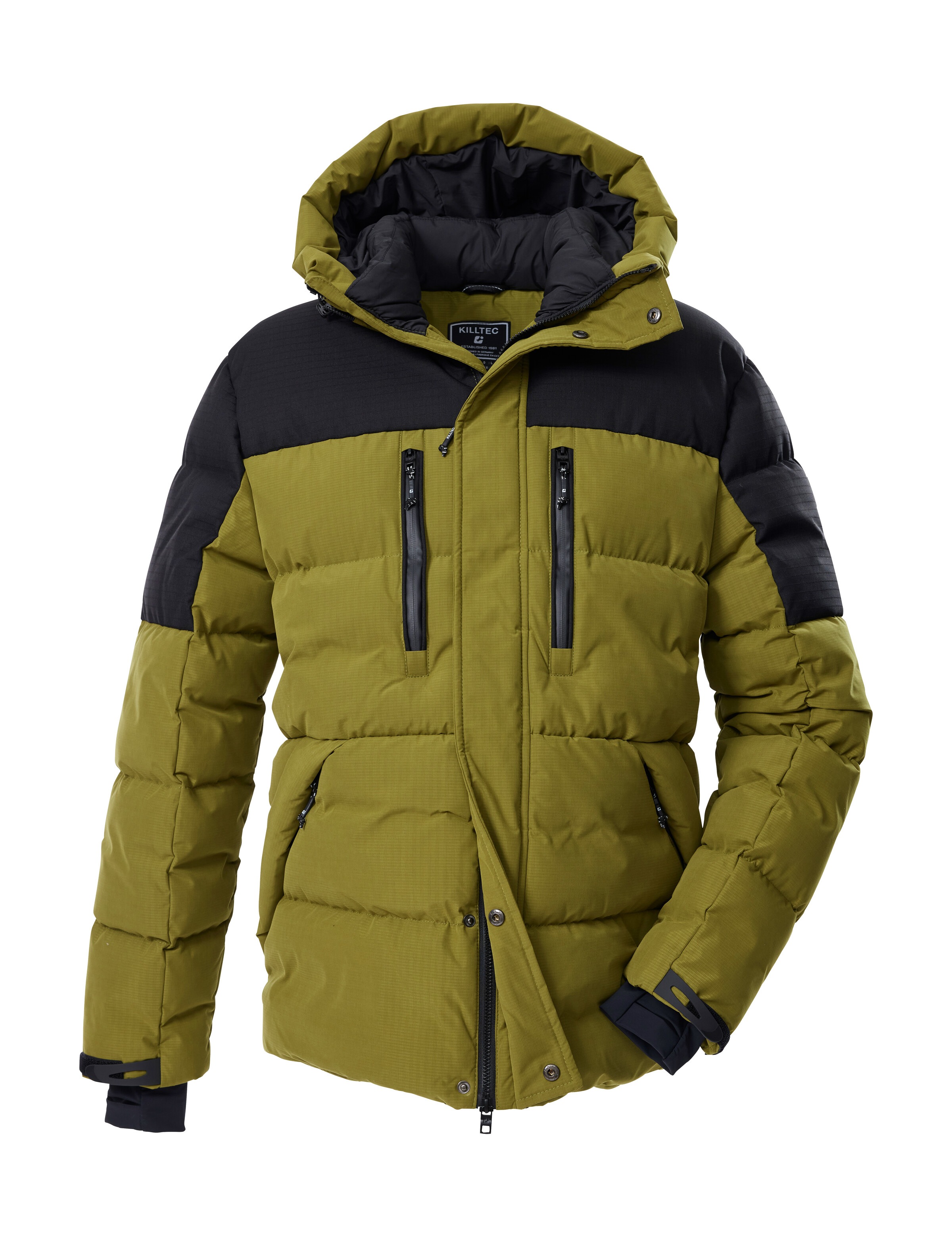 Killtec Steppjacke »KOW 88 MN QLTD JCKT«, Wasserabweisende, atmungsaktive Steppjacke mit verstellbarer Kapuze