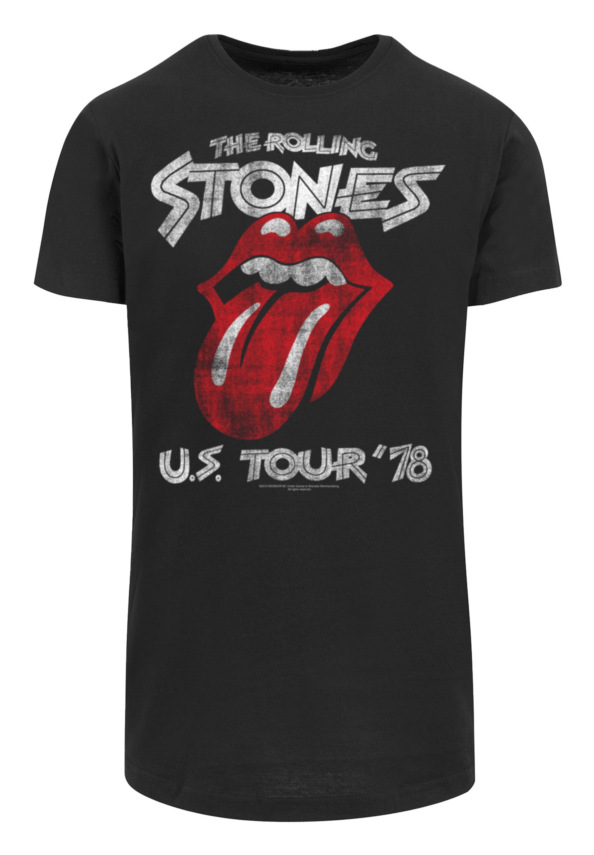 F4NT4STIC T-Shirt »The Rolling Stones Rock Band US Tour '78 Front«, Print