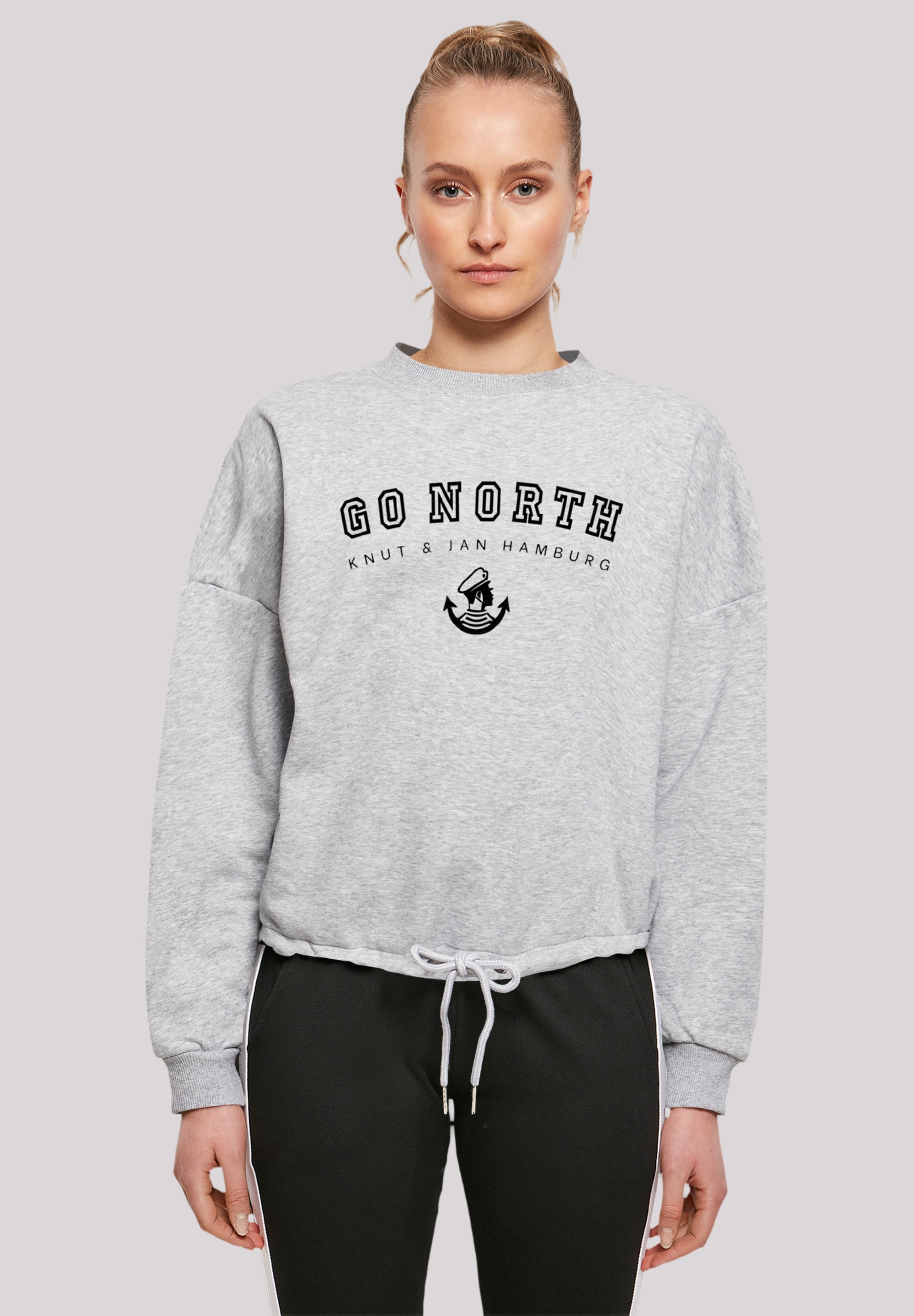 F4NT4STIC Sweatshirt "Go North Knut & Jan Hamburg", Print