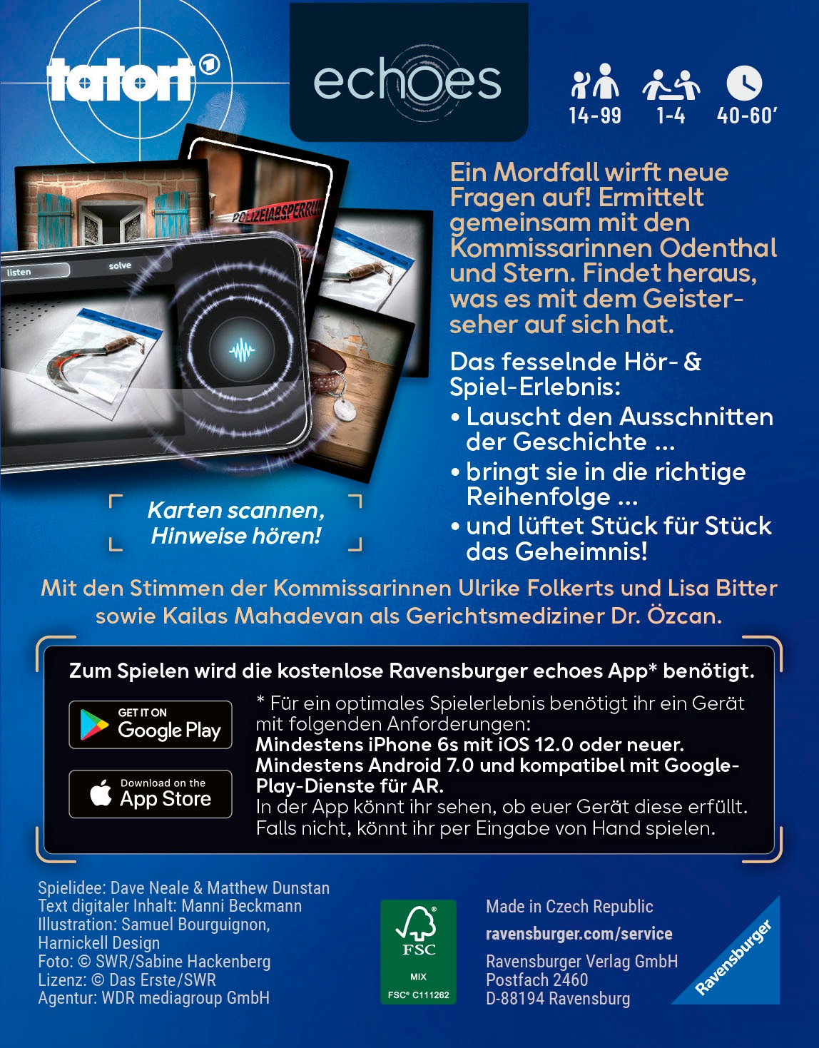 Ravensburger Spiel »echoes, Tatort Der Geisterseher«