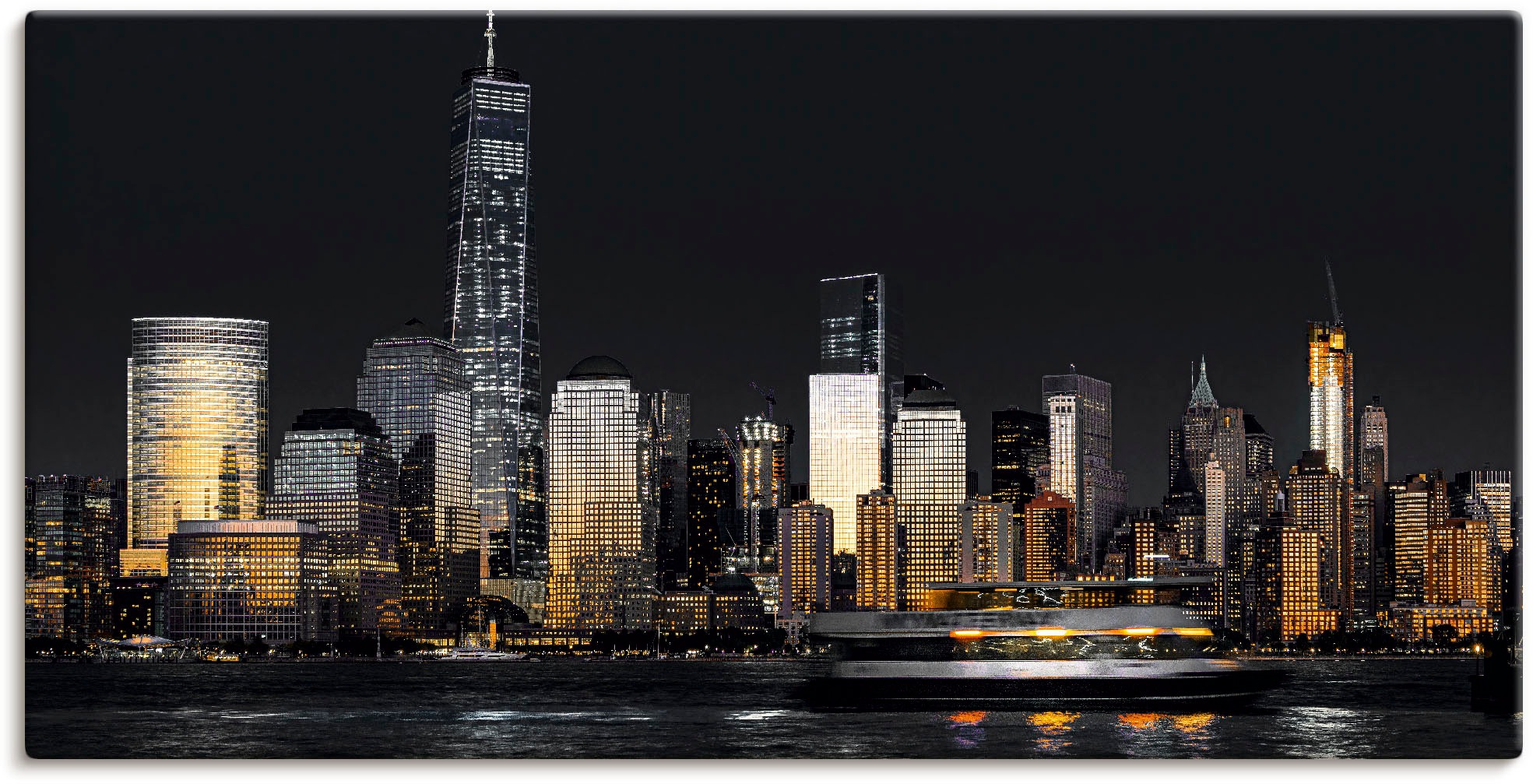 Artland Wandbild "New York Financial Distrikt" New York 1 Stk. tlg. als Alu günstig online kaufen