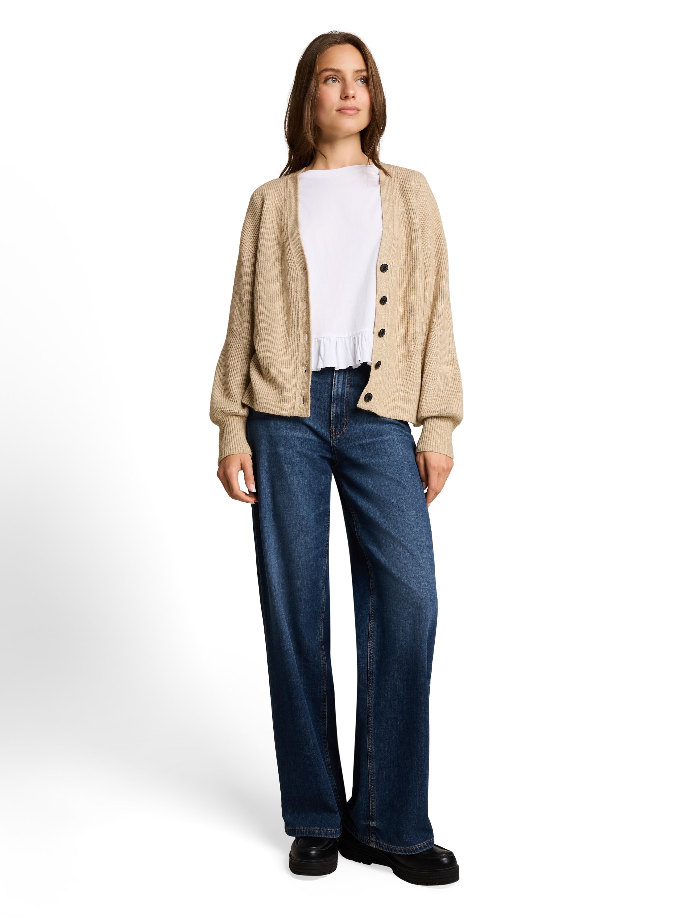 TOM TAILOR Strickjacke »Oversized« mit V-Ausschnitt