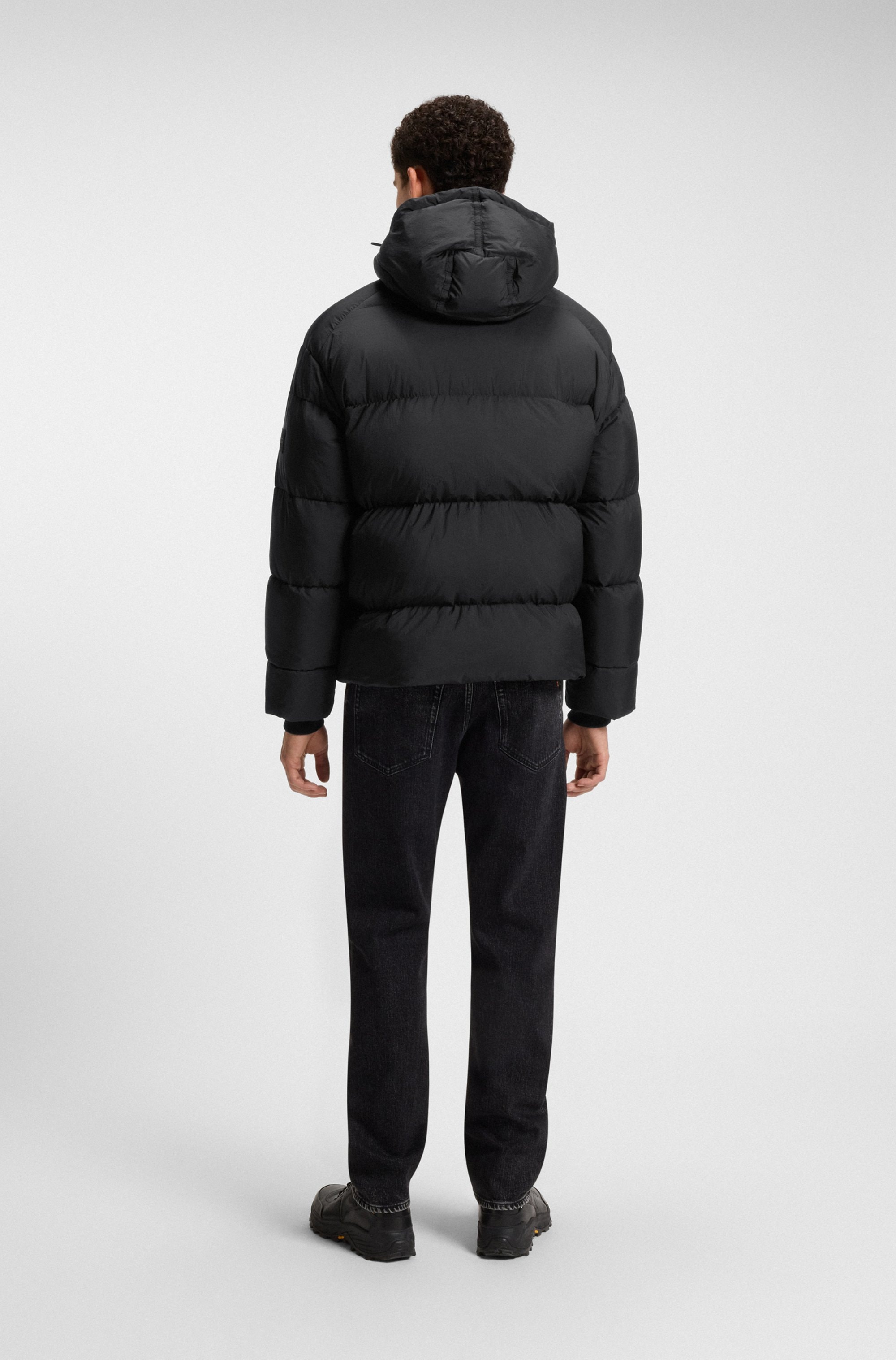 BOSS ORANGE Steppjacke »Orbok«, Stehkragen, Oversized Fit, abnehmbare Kapuze