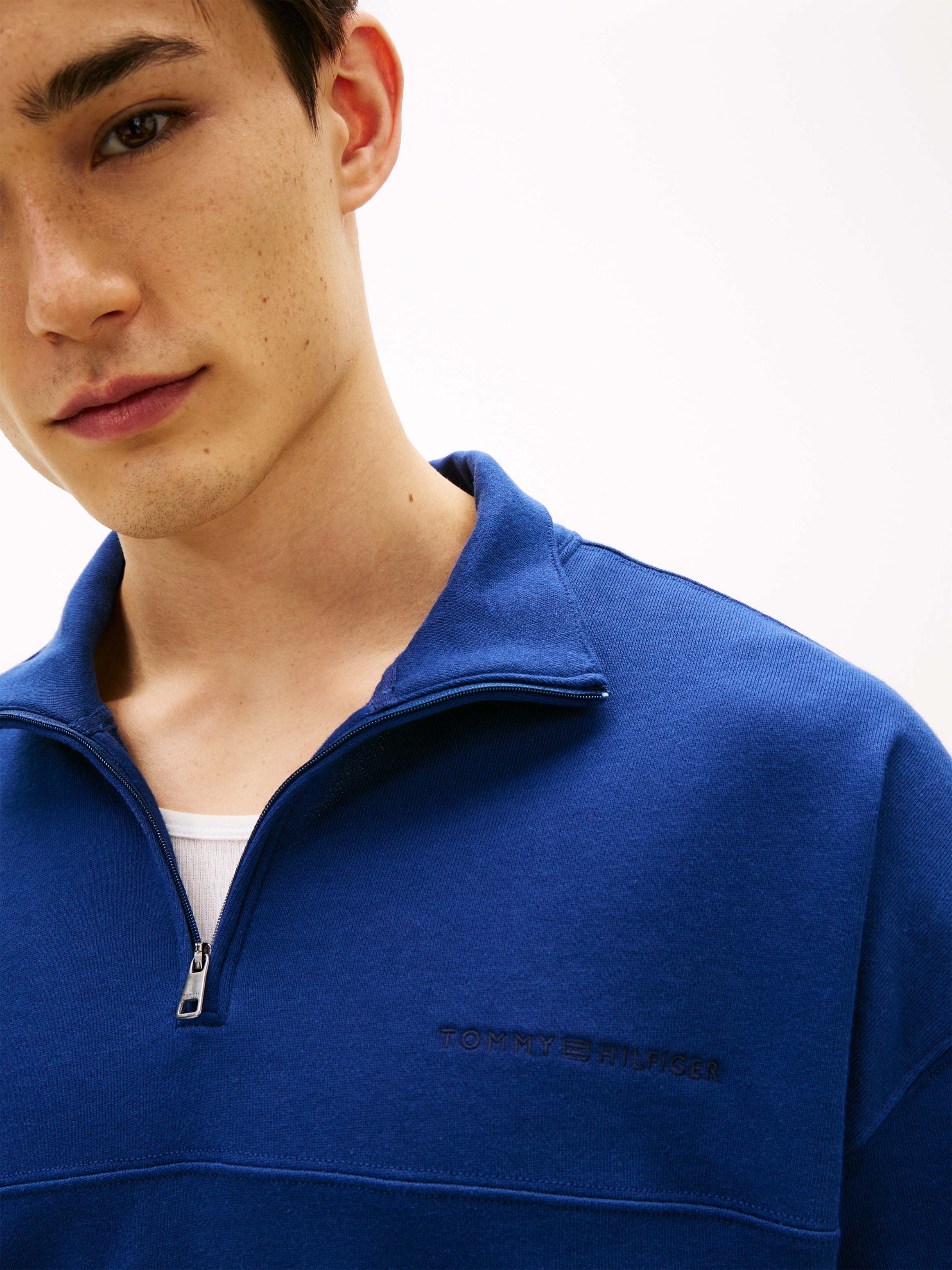 Tommy Hilfiger Underwear Sweatshirt , mit Troyerkragen und Reißverschluss
