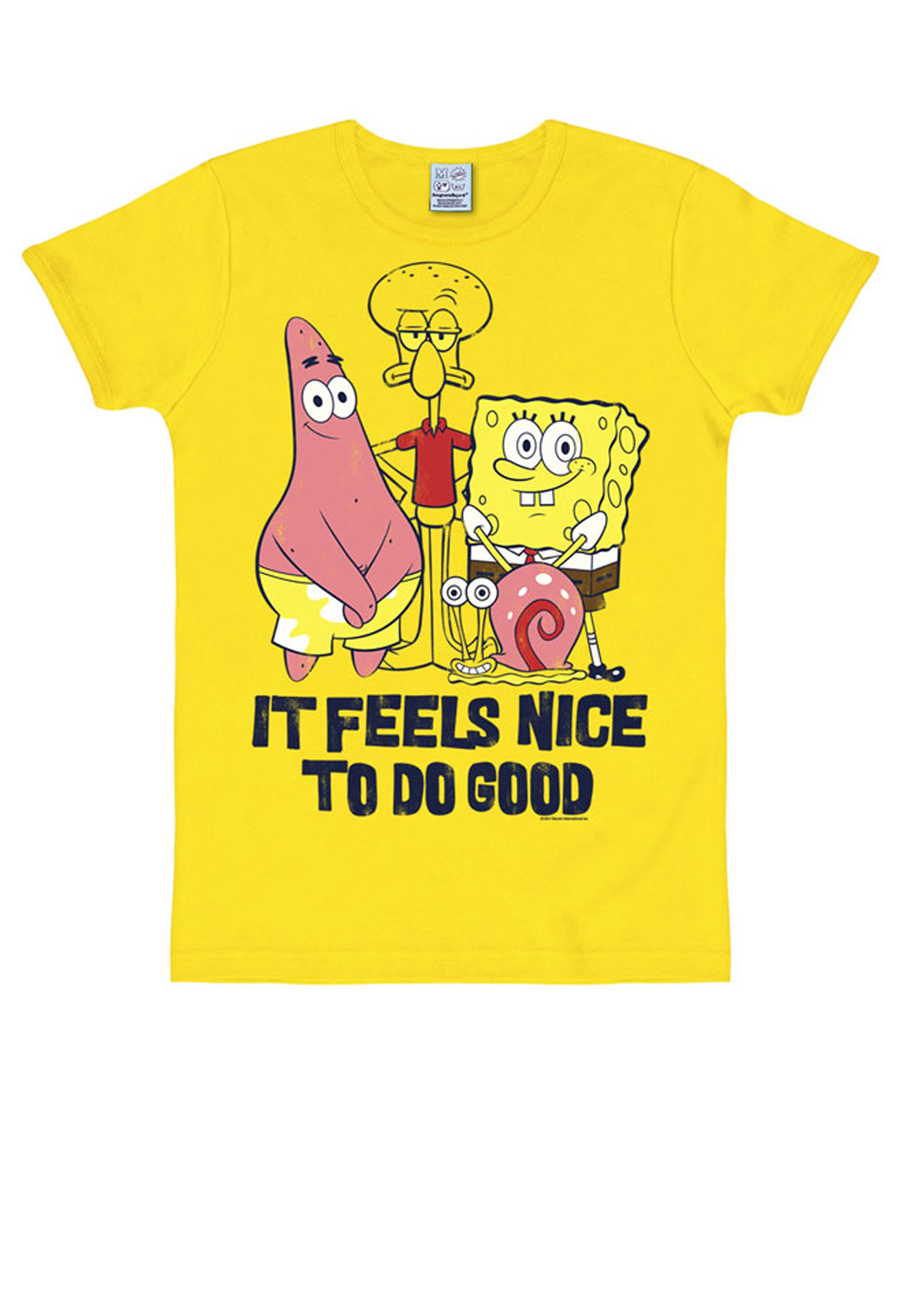LOGOSHIRT T-Shirt »Spongebob«, mit witzigem Statement-Print
