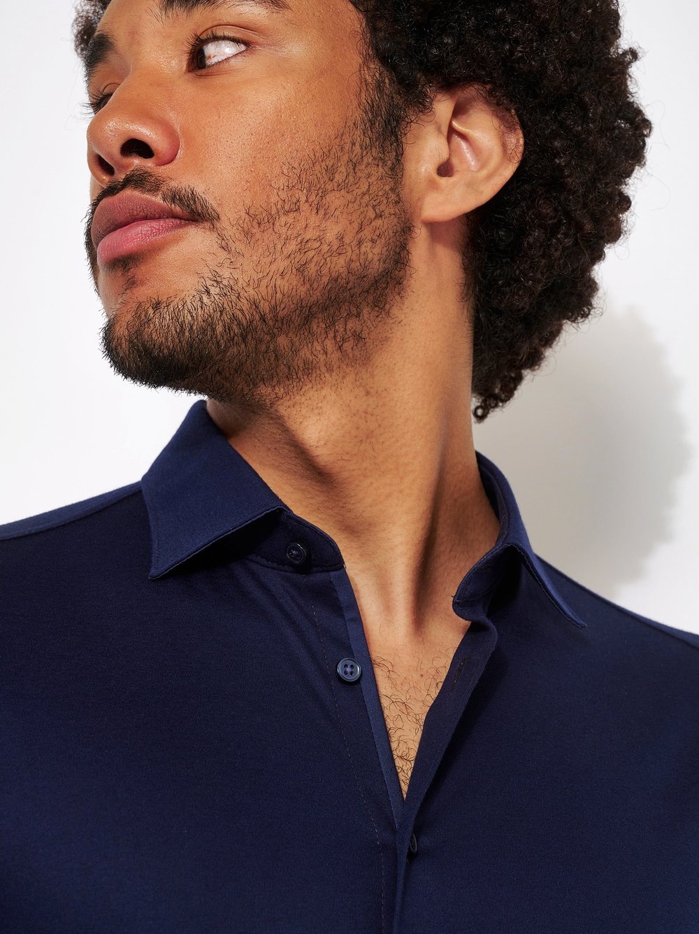 Thumbnail - DESOTO Langarmhemd "Jerseyhemd Casual Kent langarm" Flexibler Stretch