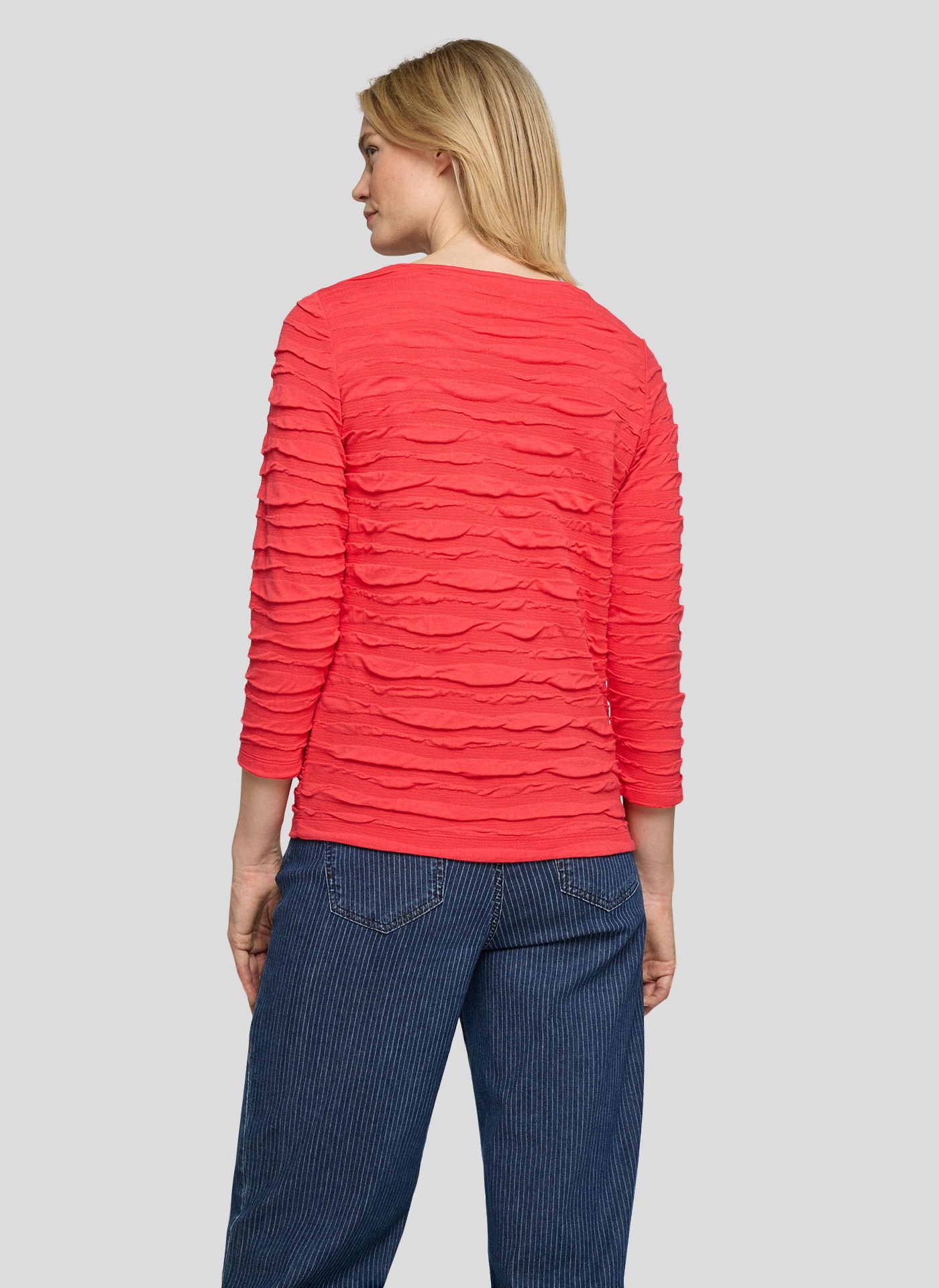 Rabe 3/4-Arm-Shirt mit Struktur Muster günstig online kaufen