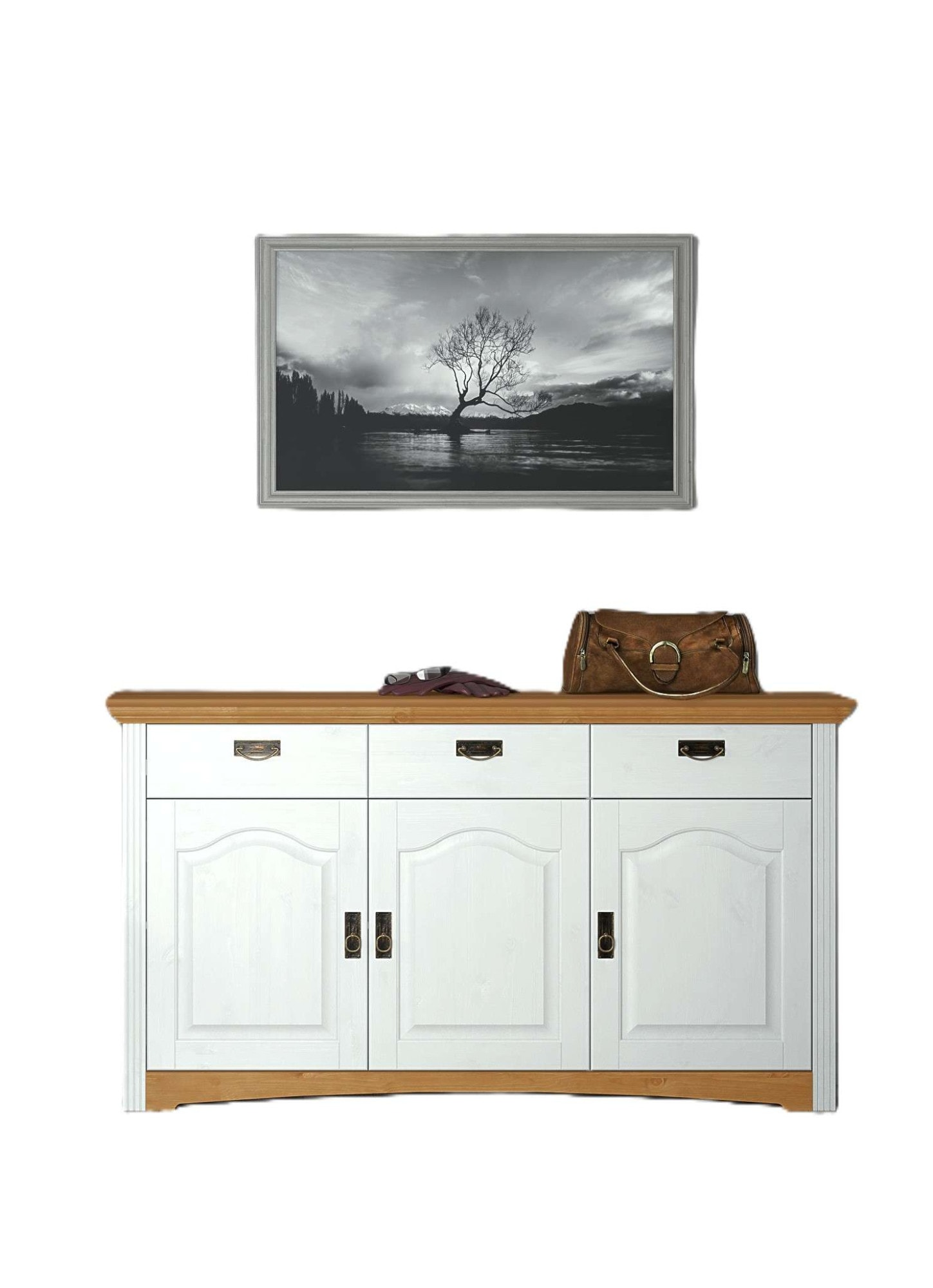 Home affaire Kommode "Konrad" aus massiver Kiefer, Breite 156 cm, mit Schub günstig online kaufen