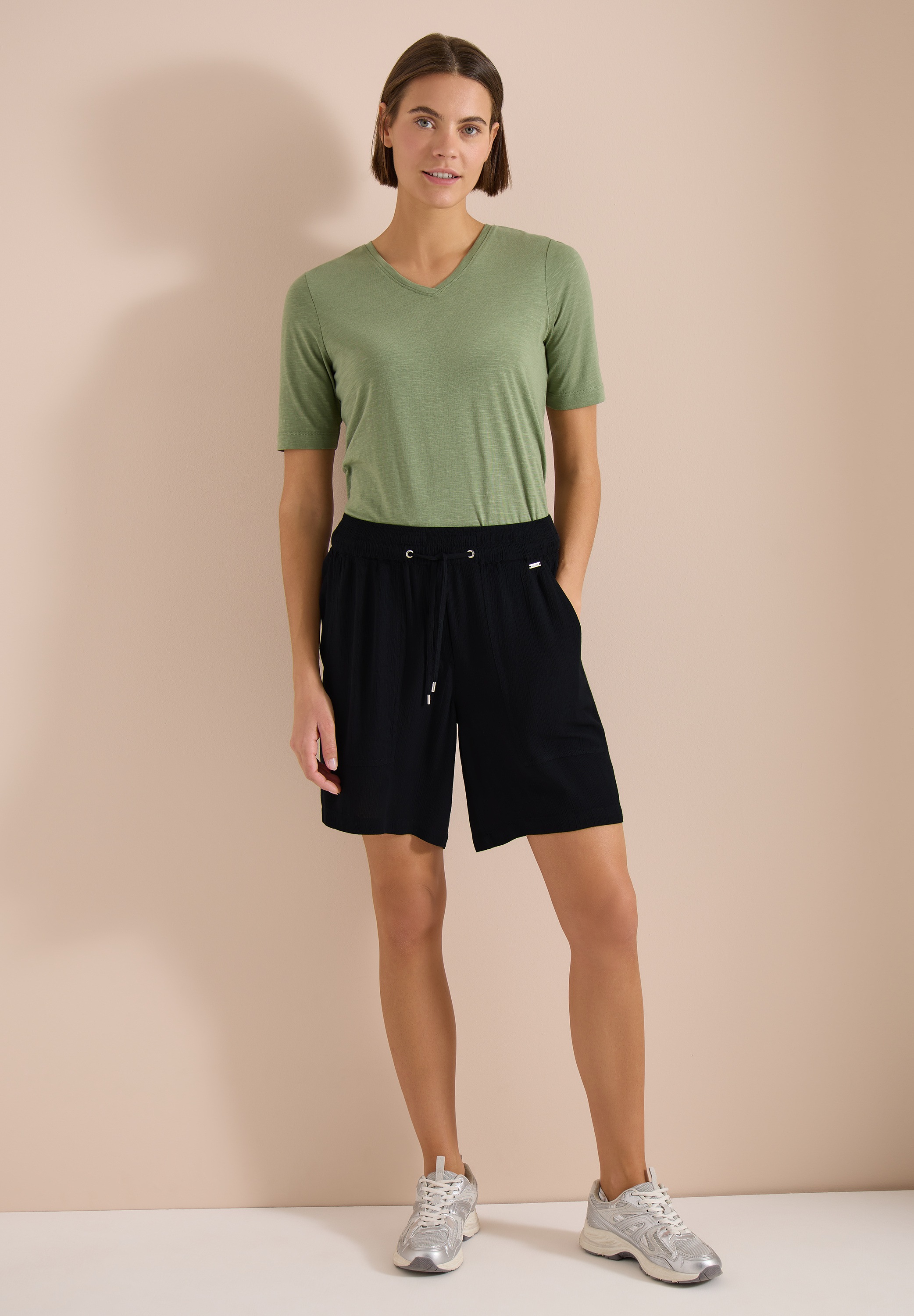 Cecil Shorts  satinierte Viskose