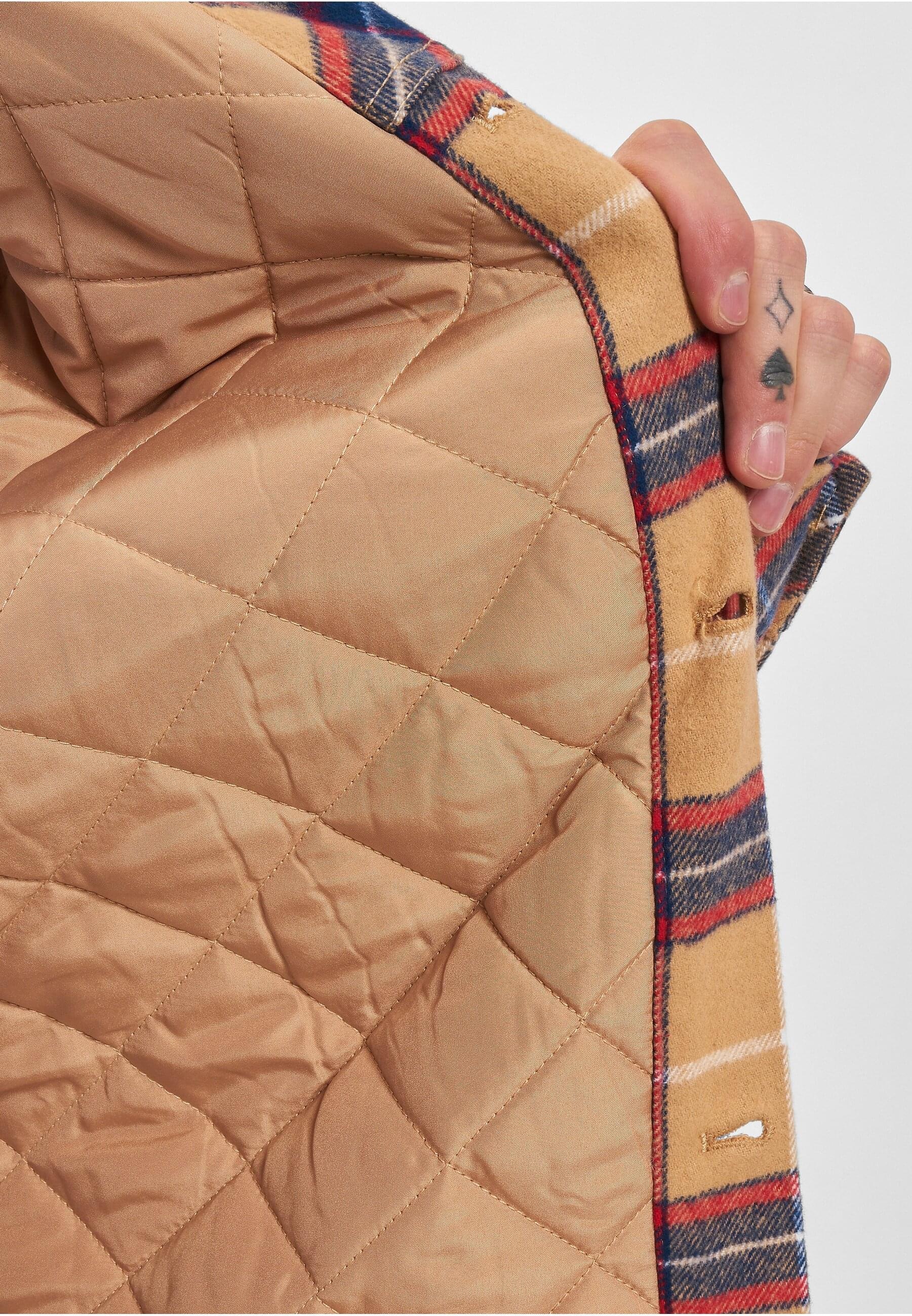 Karl Kani Allwetterjacke »Karl Kani Herren Woven Retro Heavy Flannel Shirt Jacket«, (1 St.), ohne Kapuze