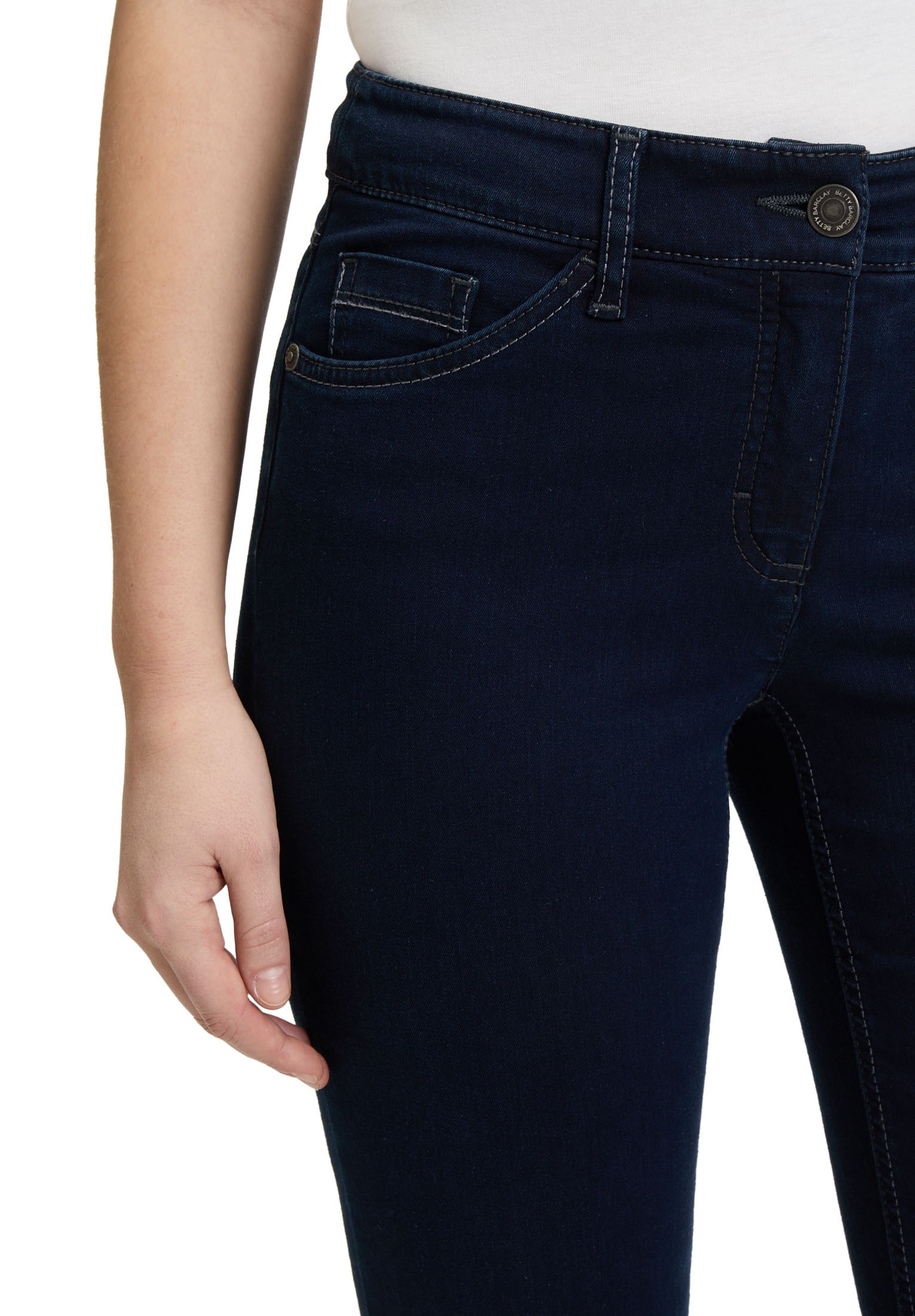 Betty Barclay Slim-fit-Jeans »Betty Barclay Damen Basic-Jeans mit aufgesetzten Taschen«