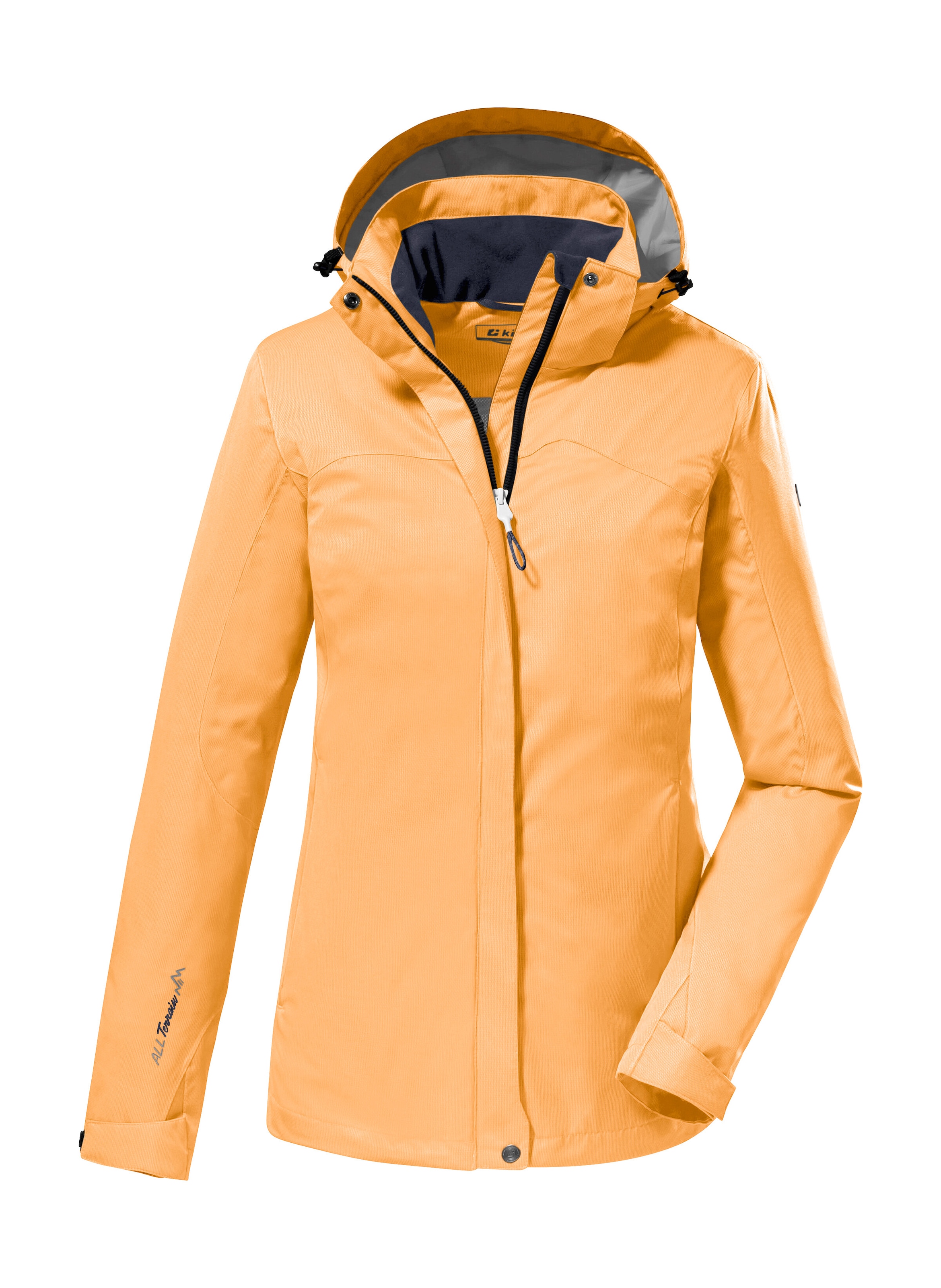 Killtec Funktionsjacke "KOS 133 WMN JCKT" Wasser- und winddichte Damenjacke mit abnehmbarer Kapuze