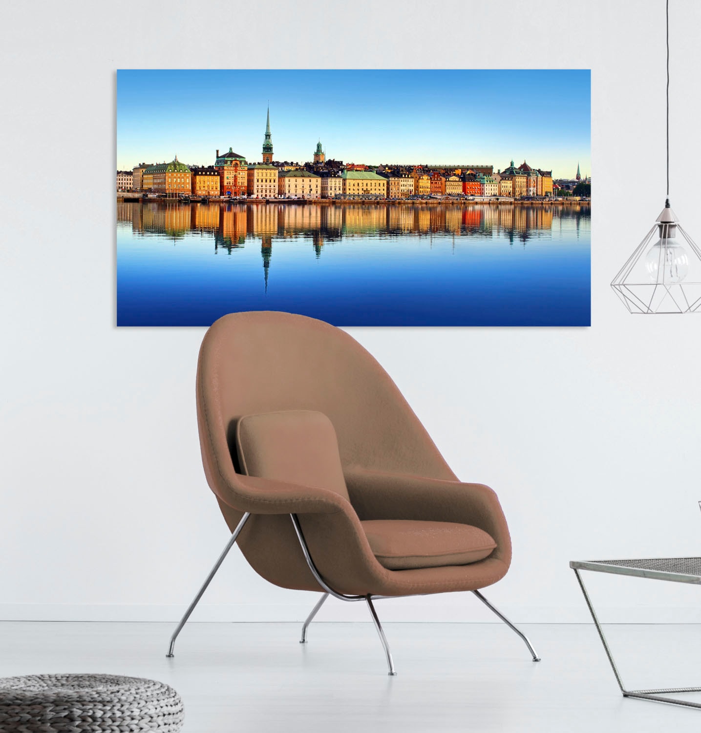 queence Acrylglasbild "Skyline", Skyline-Gebäude-Städte-Himmel-Europa-Hambu günstig online kaufen