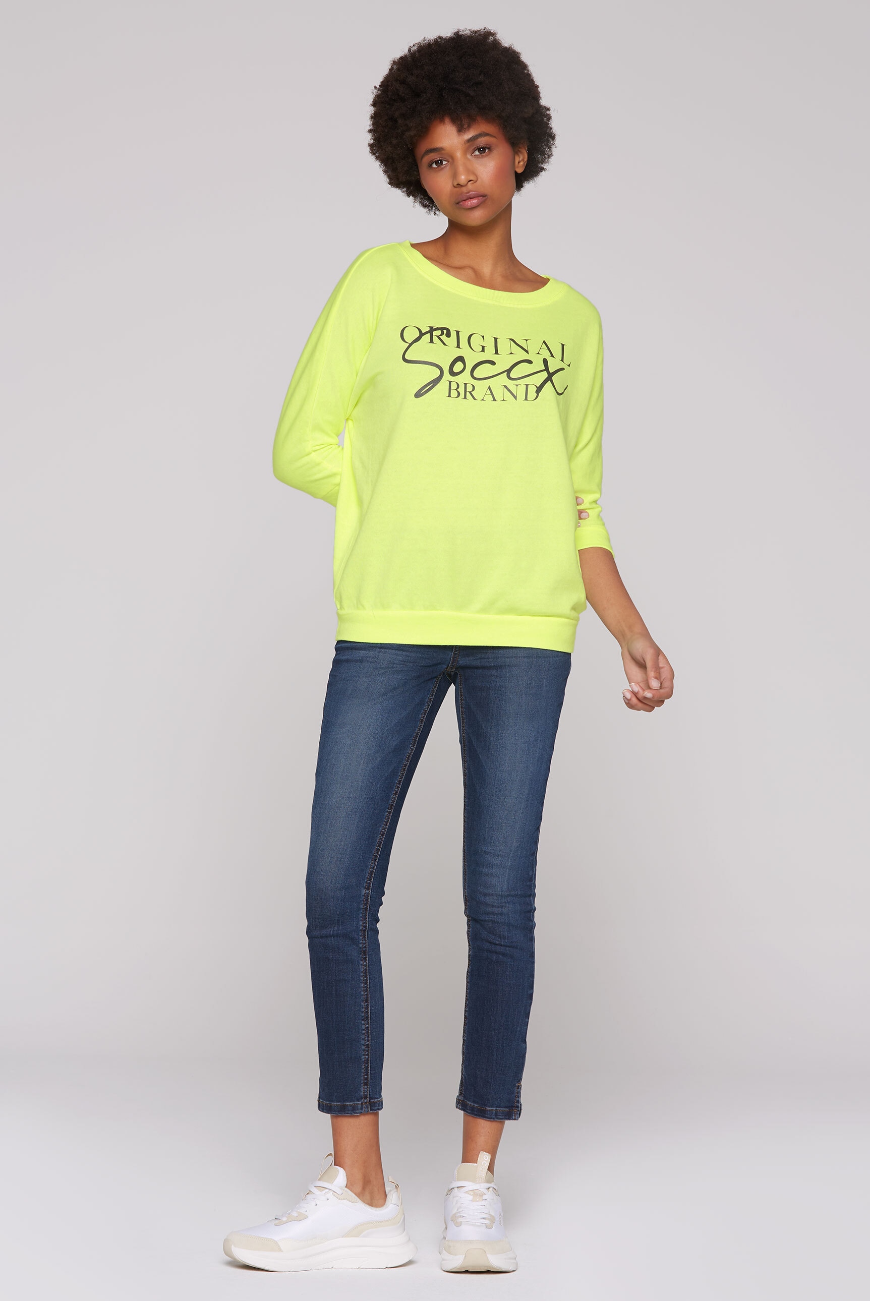 SOCCX Sweater, mit Fledermausärmeln