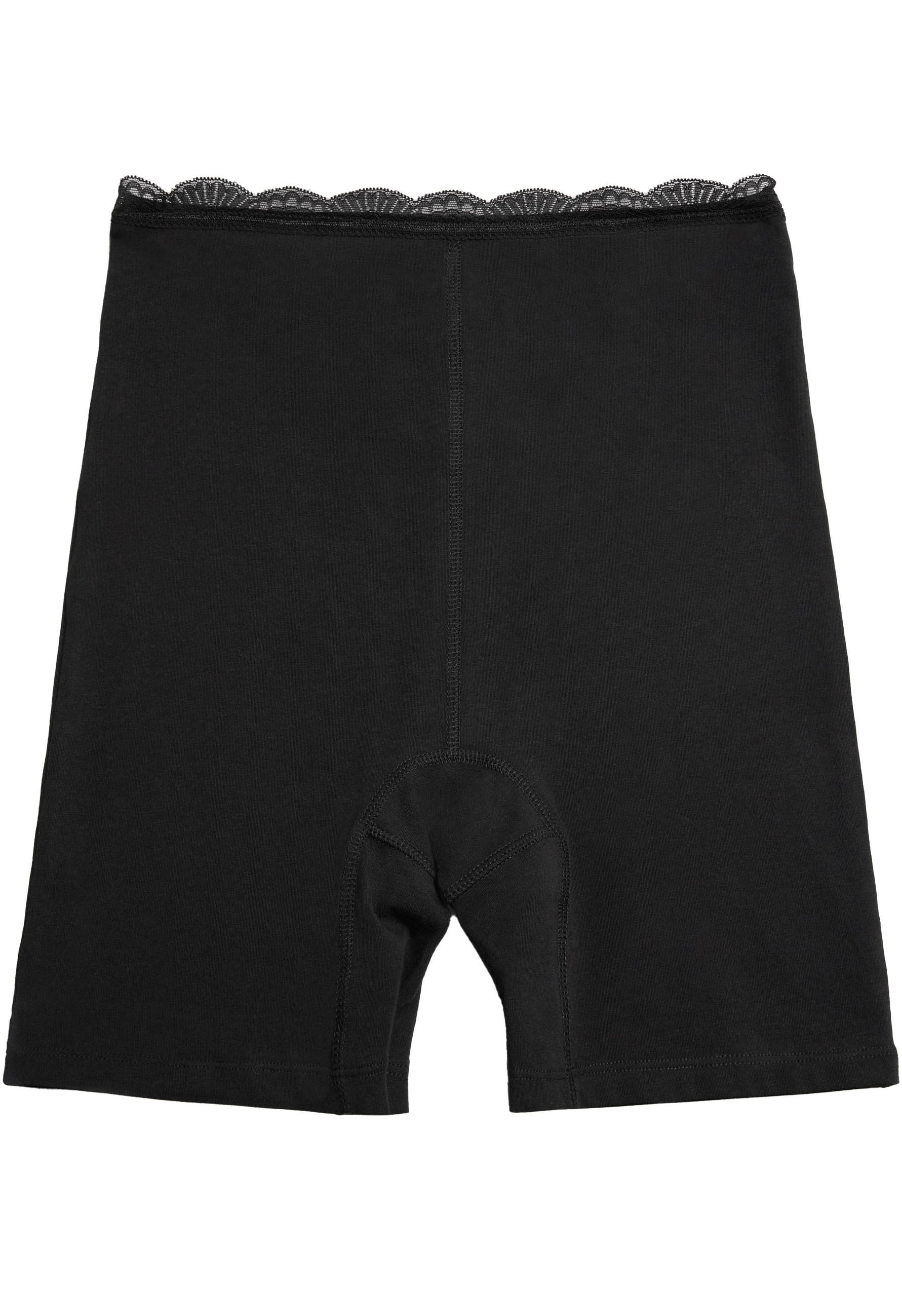 YSABEL MORA Lange Unterhose »BASIC COLLECTION COTTON WITH LACE«, (3er Pack), angenehme Weichheit und Passform gegen Reibung