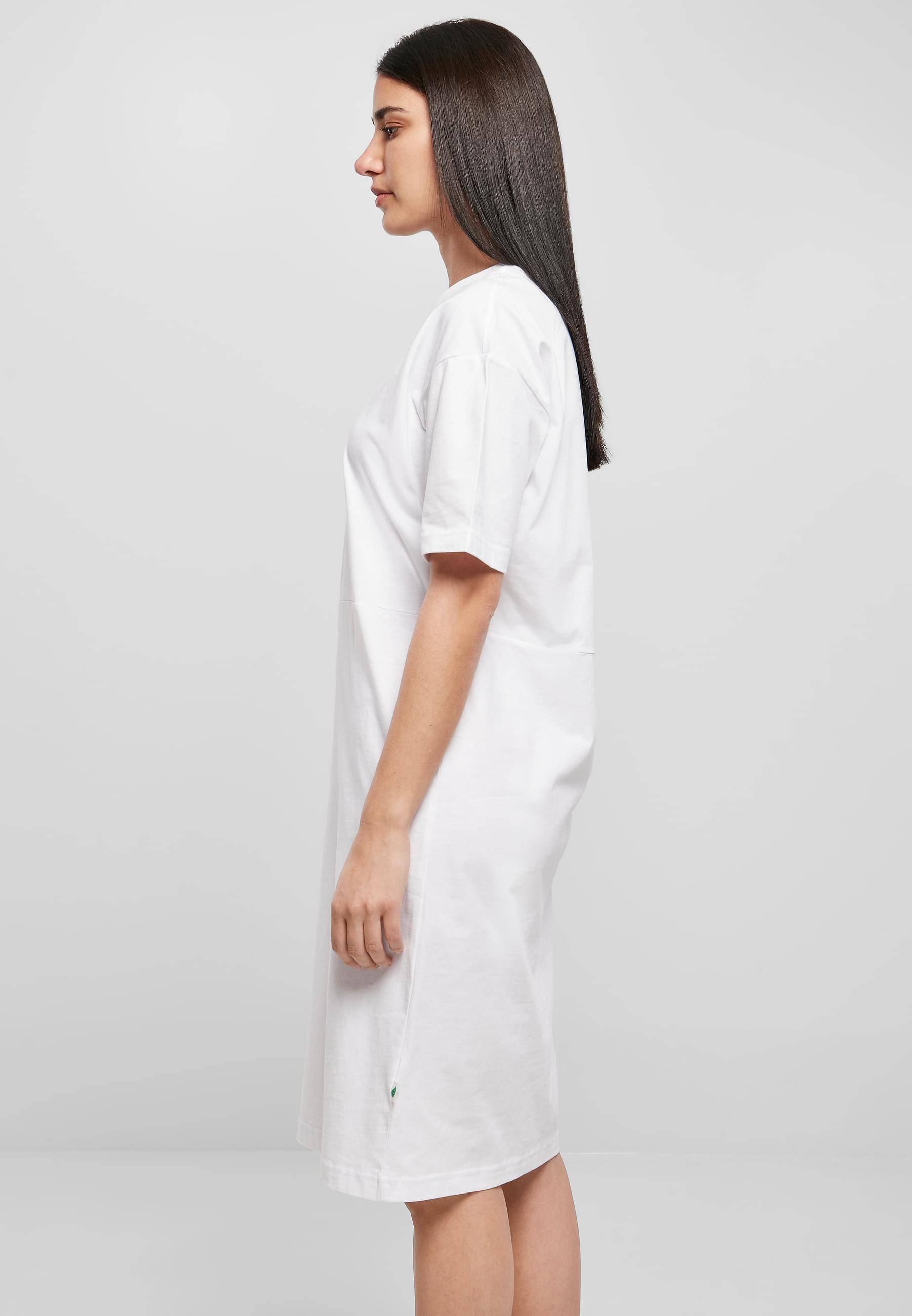 URBAN CLASSICS Shirtkleid »Urban Classics Damen Ladies Organic Oversized Slit Tee Dress«, (1 tlg.)