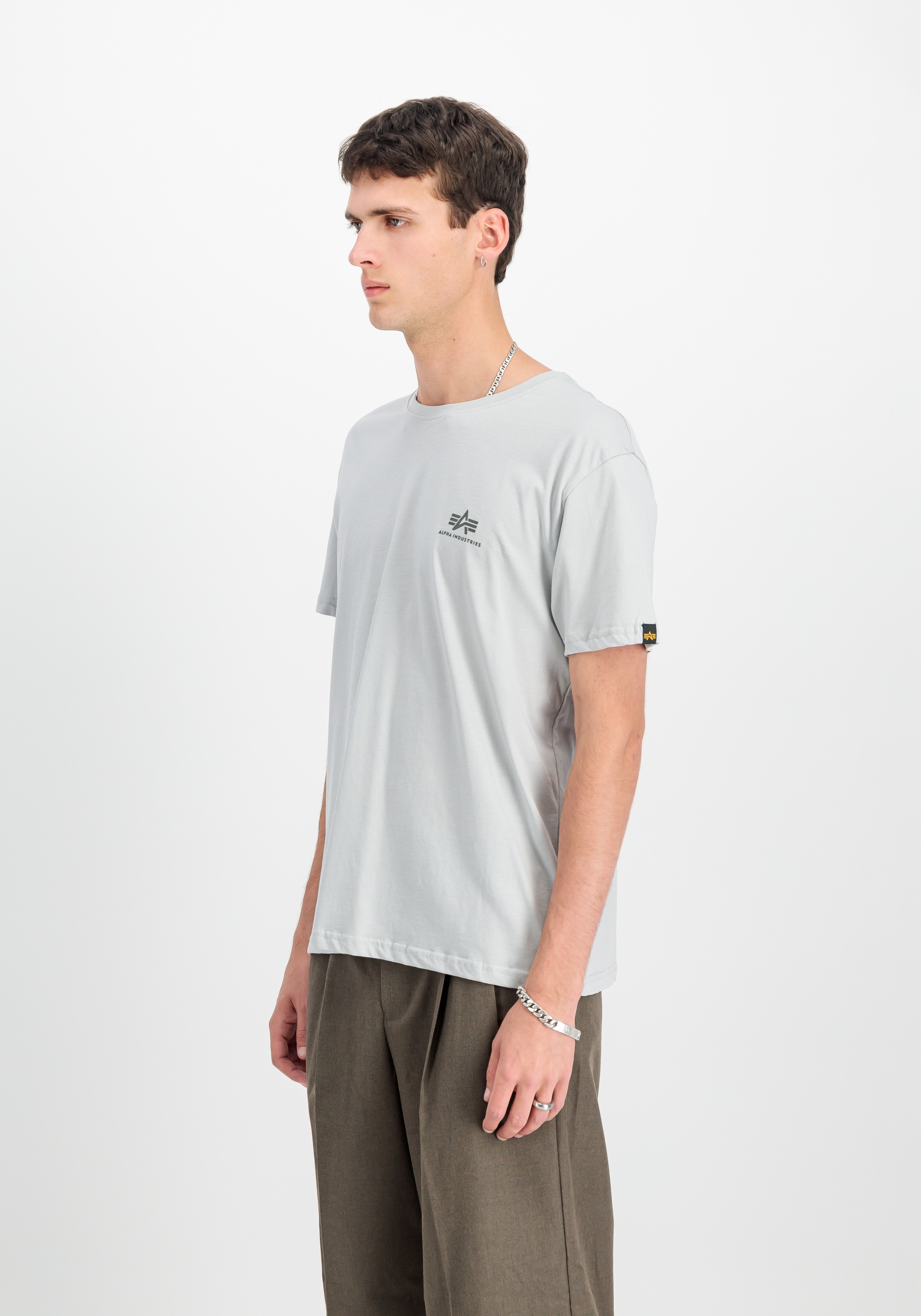 Alpha Industries Rundhalsshirt "BASIC T SMALL LOGO" günstig online kaufen