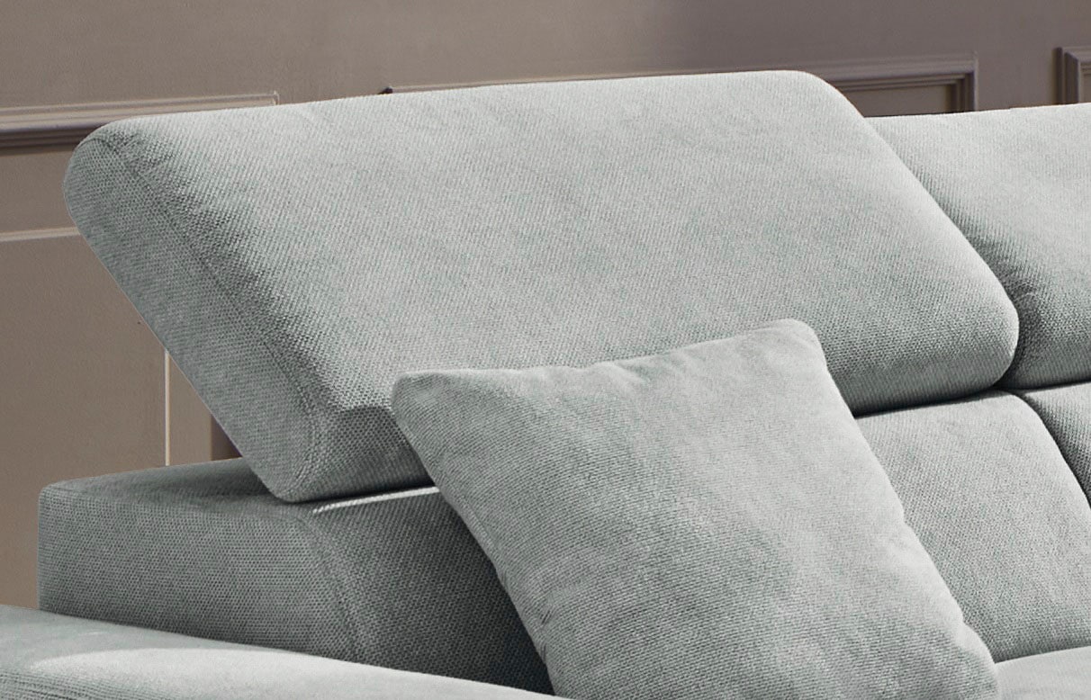 Jockenhöfer Gruppe Wohnlandschaft »Monza, L-Form, B: 292x292cm, 30 cm elektrischer Sitztiefenverstellung« 140kg Belastbarkeit je Sitz, verstellbare Kopfstützen & USB-Ladeports