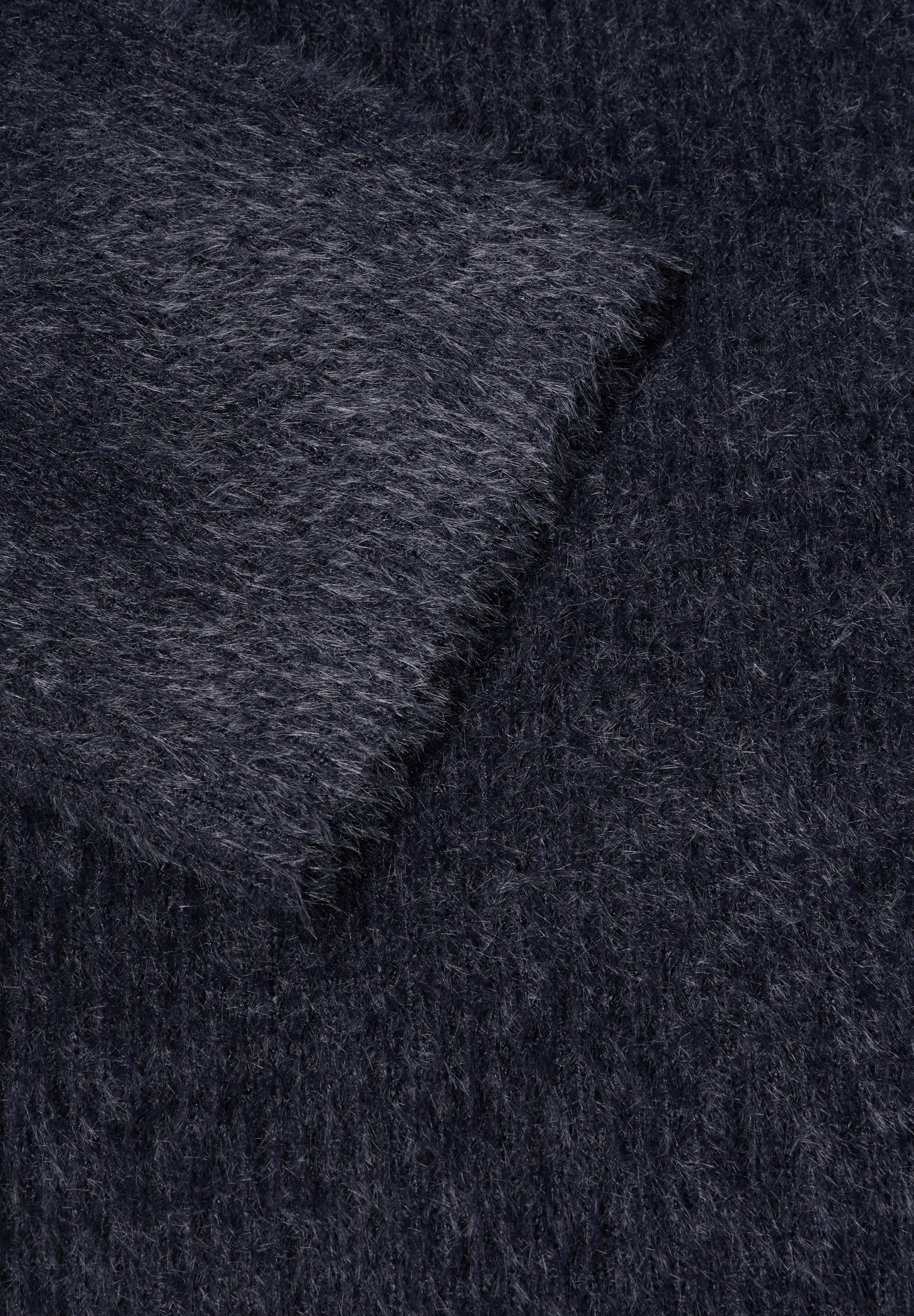 STREET ONE Kurzarmpullover mit Federgarn