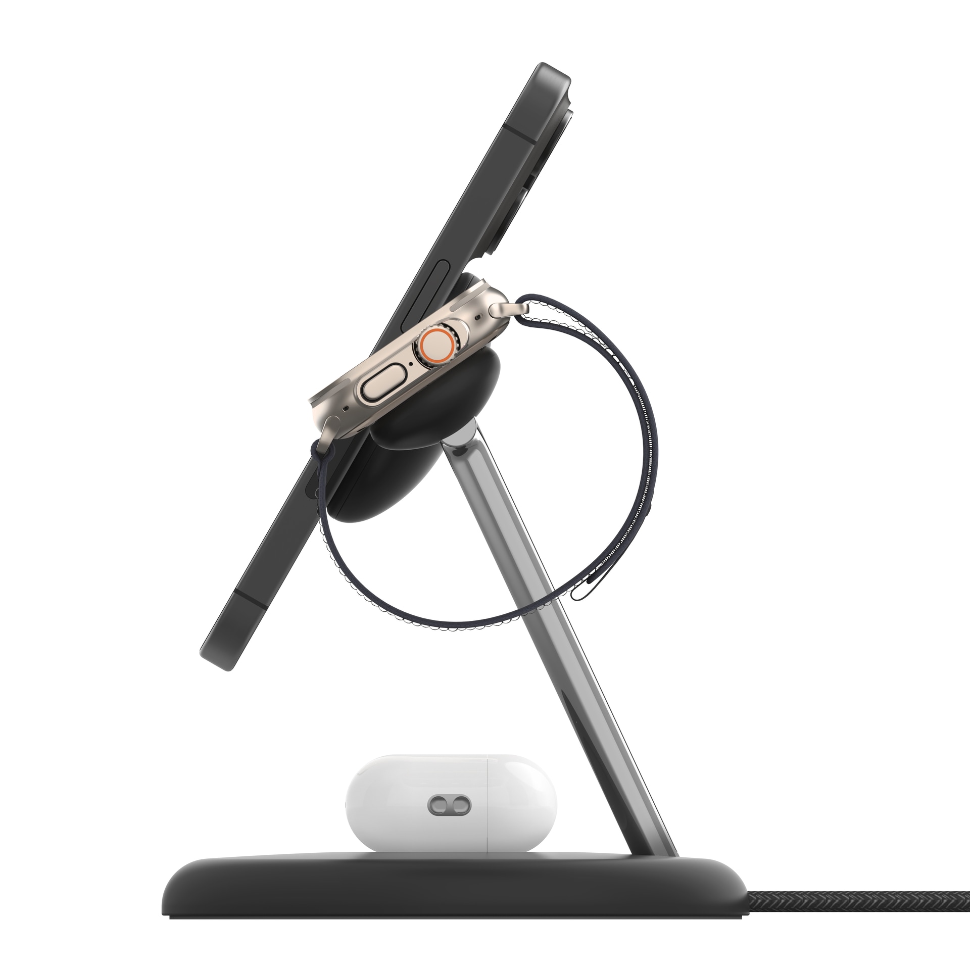 Belkin Ladestation »BoostCharge Pro 3-in-1«, Qi2, 15 W, magnetisch, iPhone, AirPods, Apple Watch