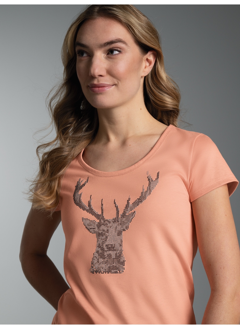 Trigema 1100000002199 "TRIGEMA T-Shirt Glitzer-Hirsch" 1