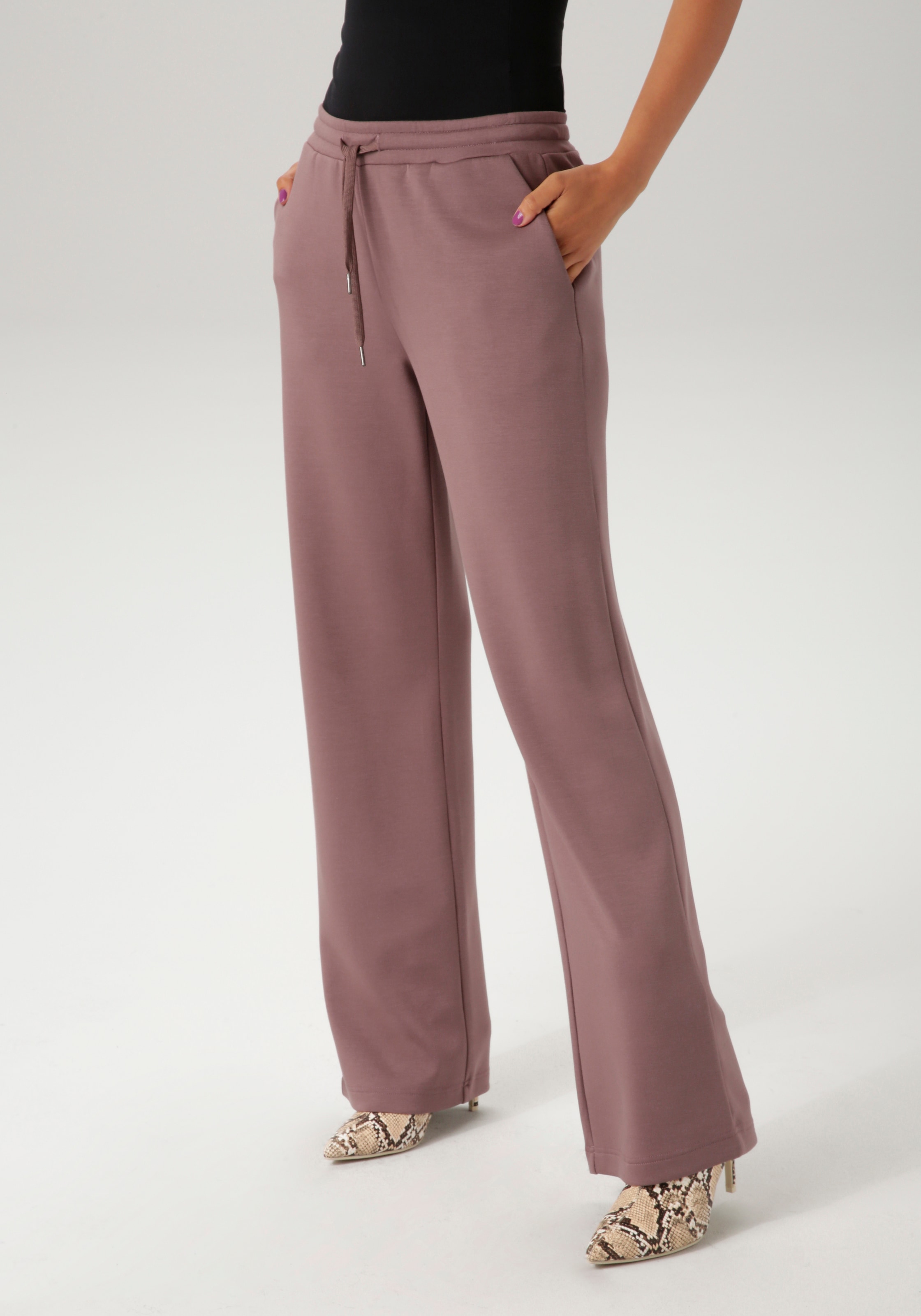 Aniston CASUAL Jogginghose, aus super weicher, elastischer Jersey-Qualität günstig online kaufen