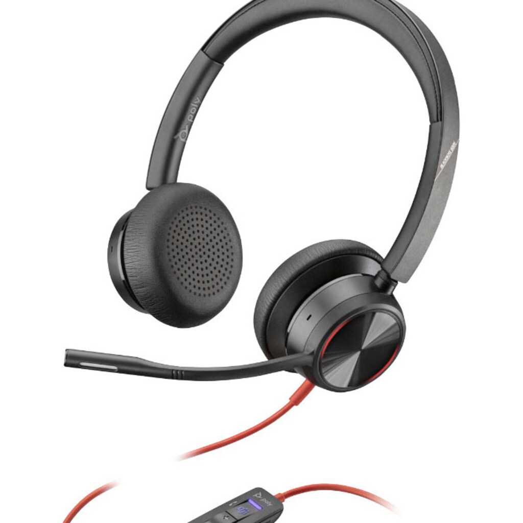 Poly Headset »Blackwire 8225«, Active Noise Cancelling (ANC)-integrierte Steuerung für Anrufe und Musik