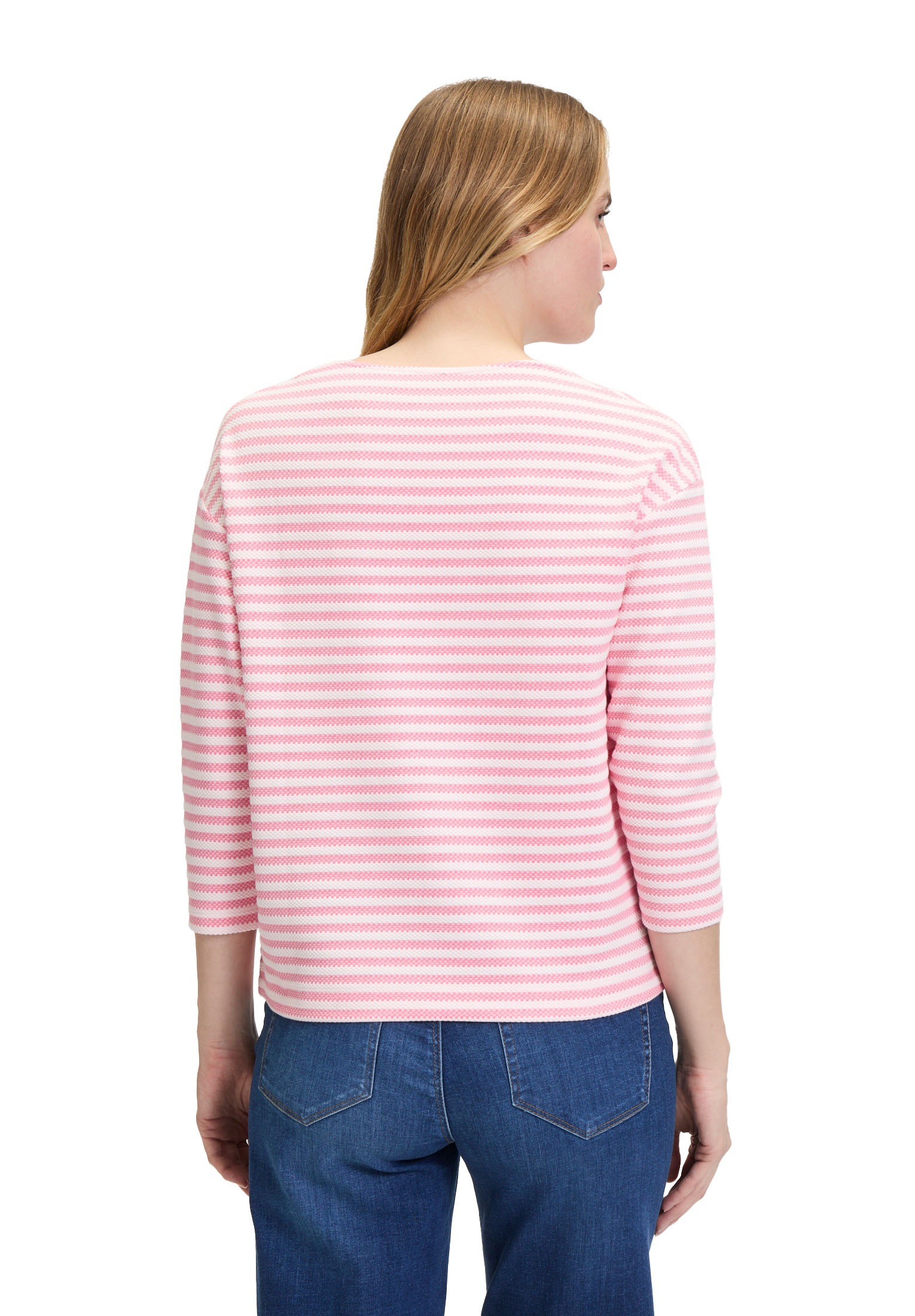 Betty&Co 3/4-Arm-Shirt »Betty & Co Damen Ringelshirt mit U-Boot-Ausschnitt«, (1 tlg.), Material
