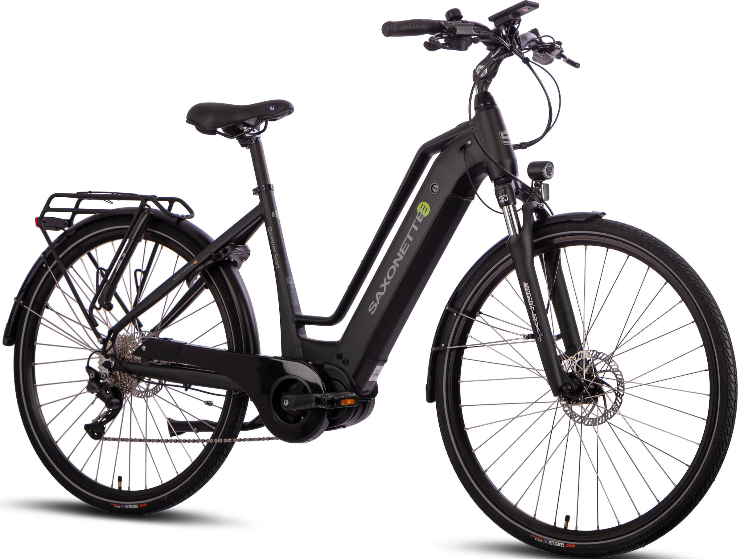 SAXONETTE E-Bike »Quantum Sport«, 10 Gang, Shimano, Mittelmotor 250 W