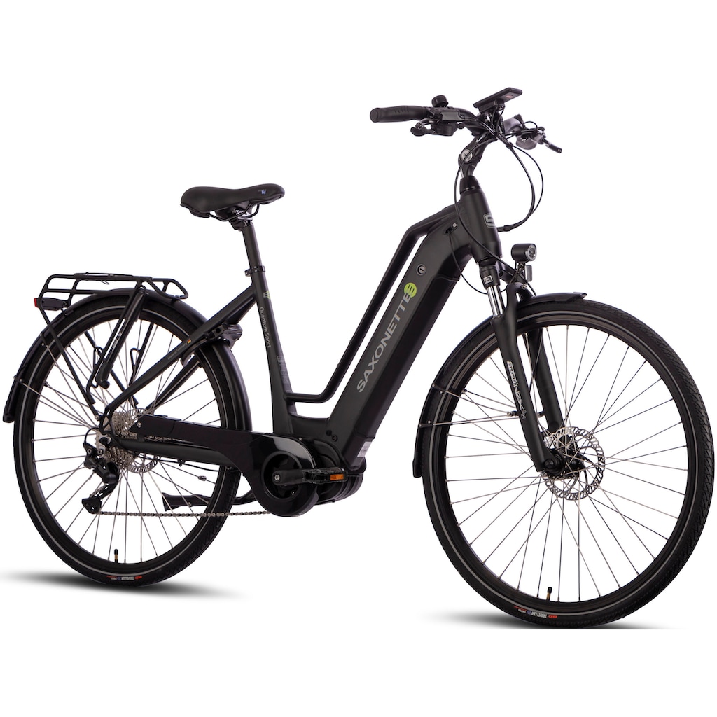 SAXONETTE E-Bike »Quantum Sport«, 10 Gang, Shimano, Mittelmotor 250 W