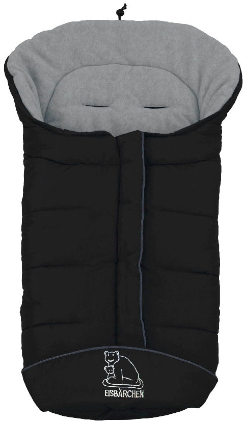 Heitmann Felle Fußsack "Eisbärchen - Winterfußsack Copy Fleece", mit Fleecefutter, Mumienform möglich, für Kinderwagen, 