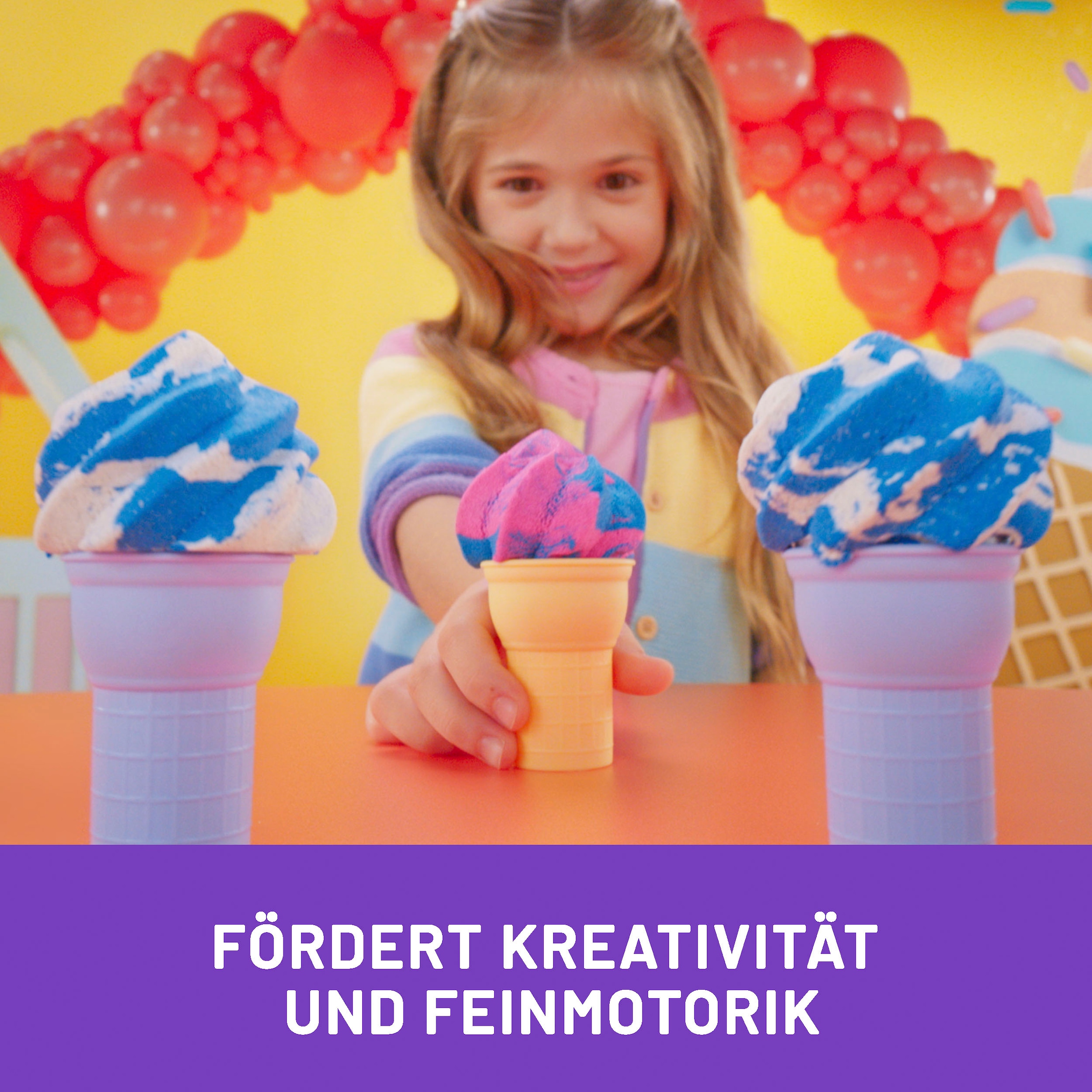 Spin Master Kreativset »Kinetic Sand - Soft Serve Ice Cream Station 397g«