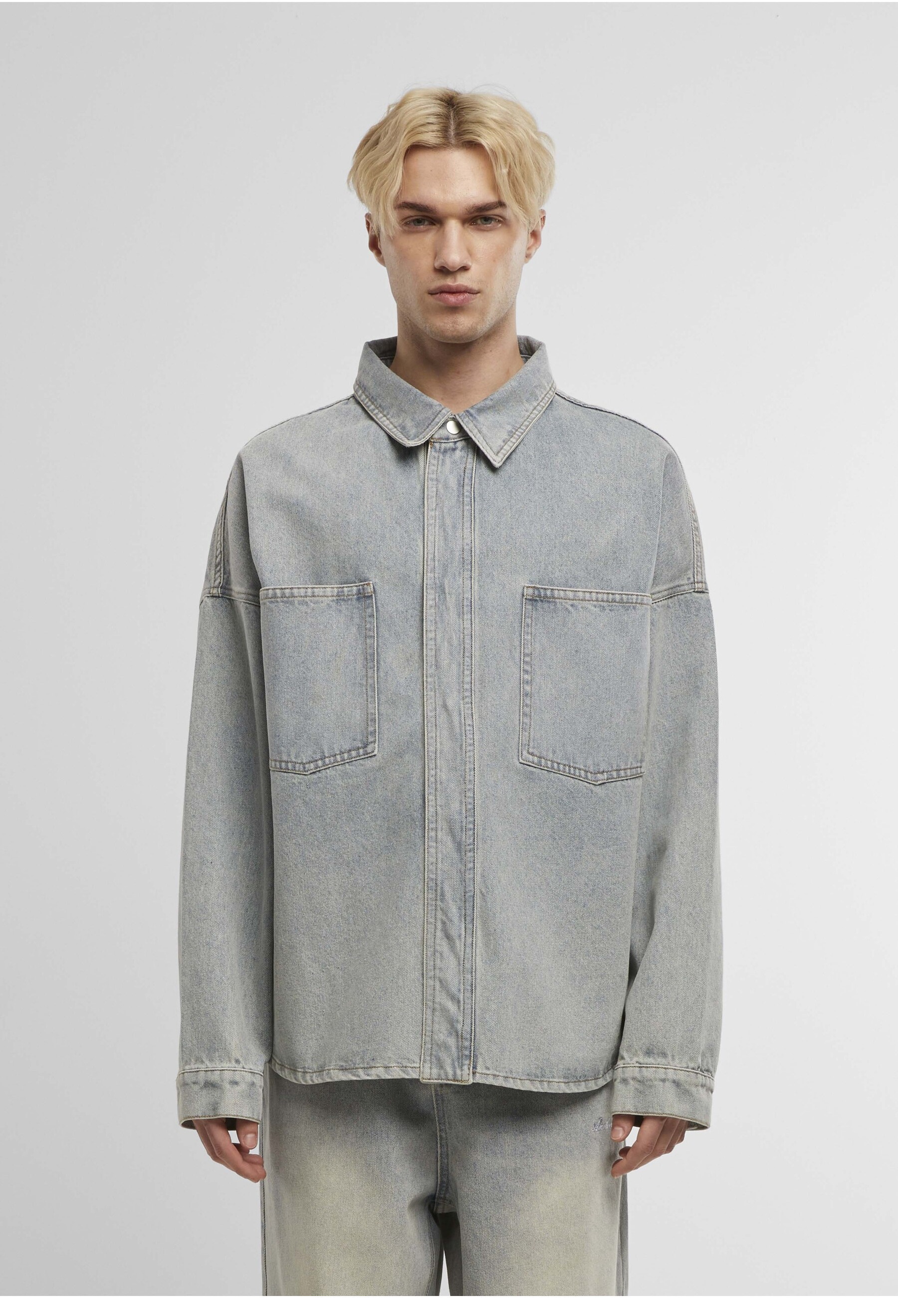 Another Cotton Lab Jeansjacke »Another Cotton Lab Oversized Jeans Over Shirt« 1 Stk. tlg. ohne Kapuze