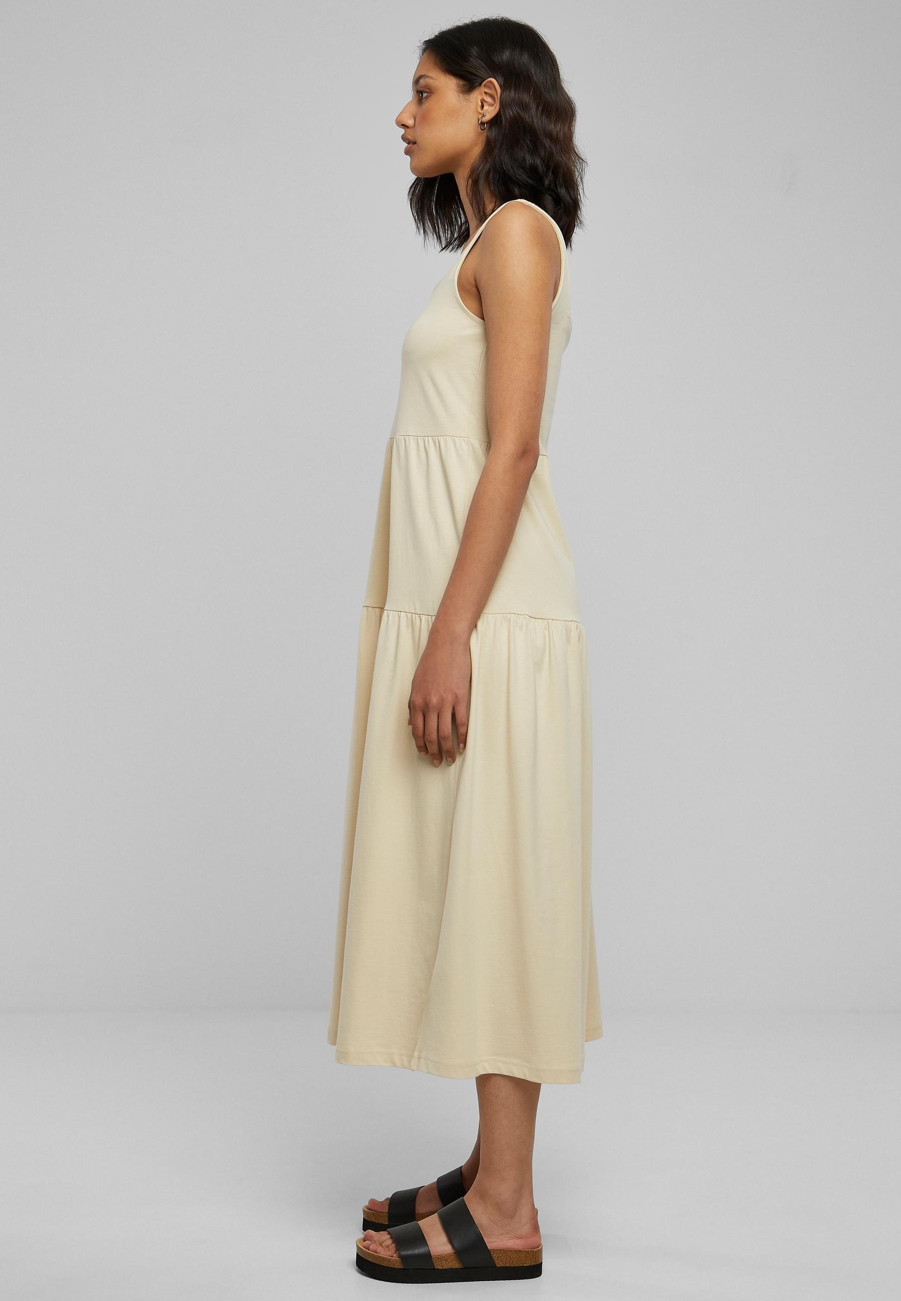 URBAN CLASSICS Shirtkleid »Urban Classics Damen Ladies 7/8 Length Valance Summer Dress«, (1 tlg.)