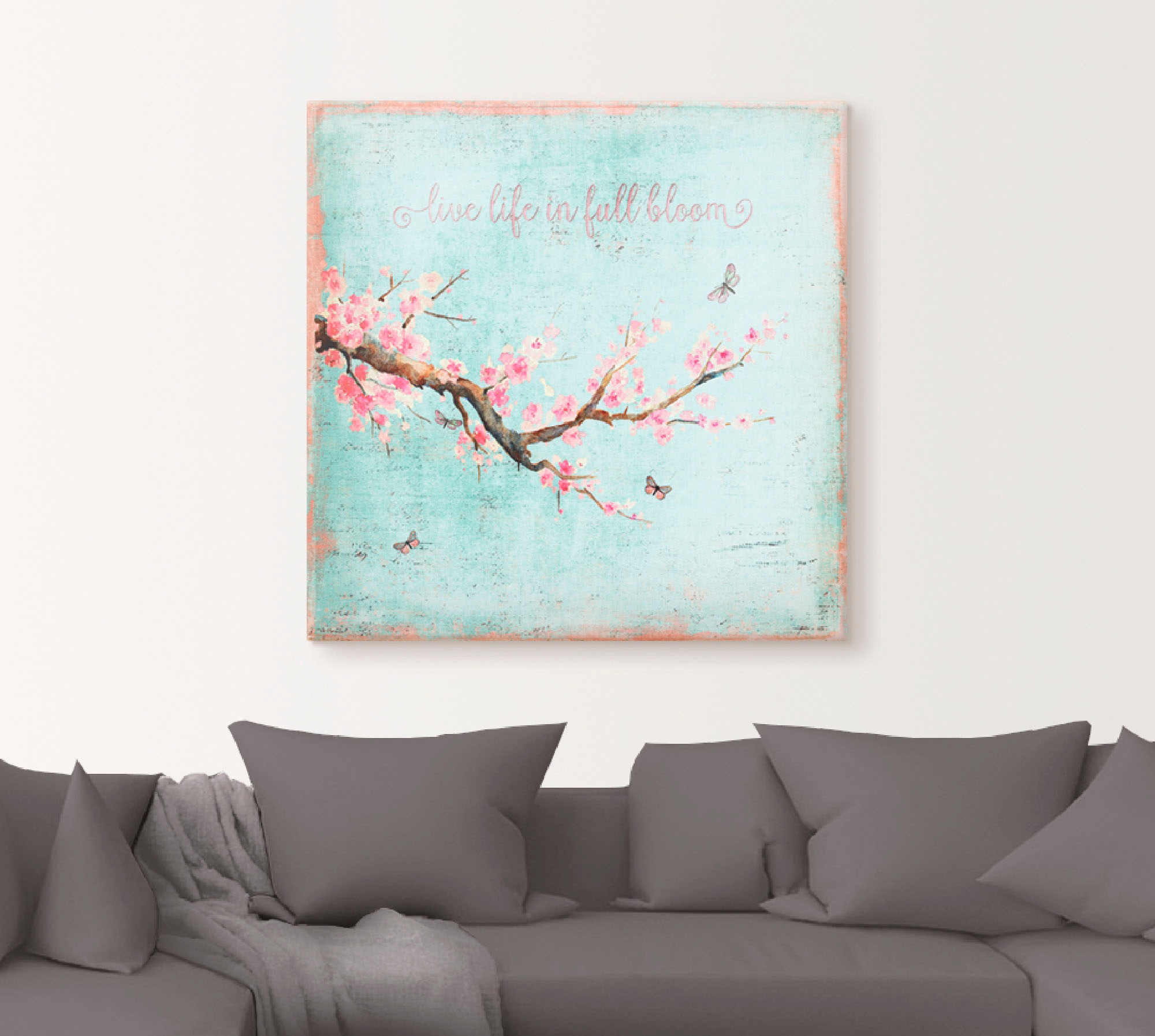 Artland Wandbild »Kirschblüte«, Blumen, (1 St.), als Alubild, Outdoorbild, Leinwandbild, Poster, Wandaufkleber