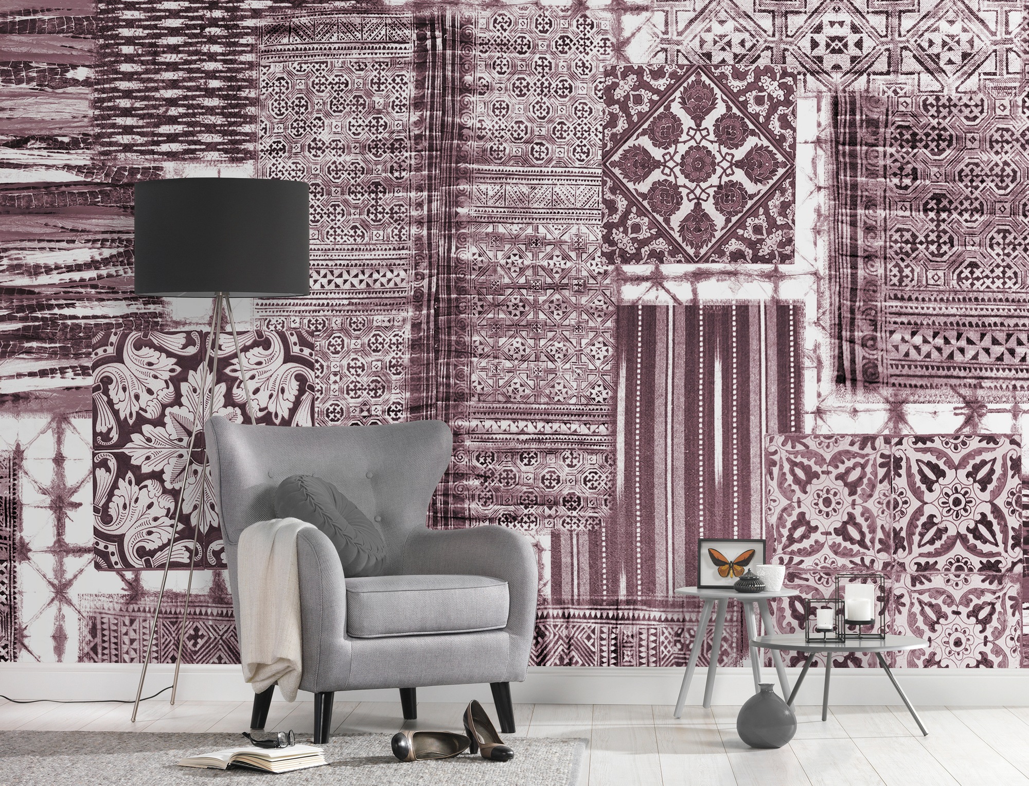 Architects Paper Fototapete »Atelier 47 Patchwork 3«, mehrfarbig, Vlies, Wand, Schräge, Decke